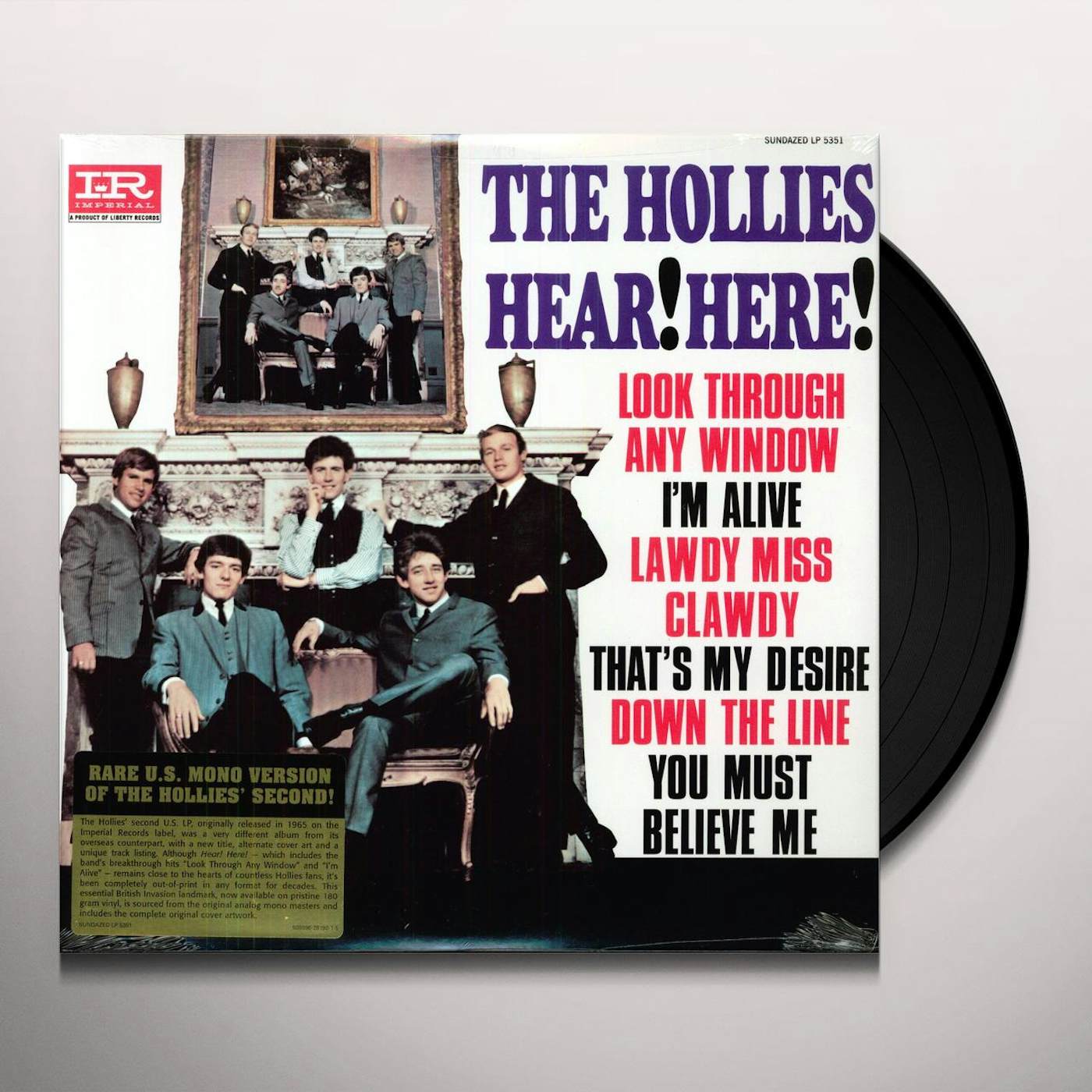 The Hollies HEAR HERE Vinyl Record