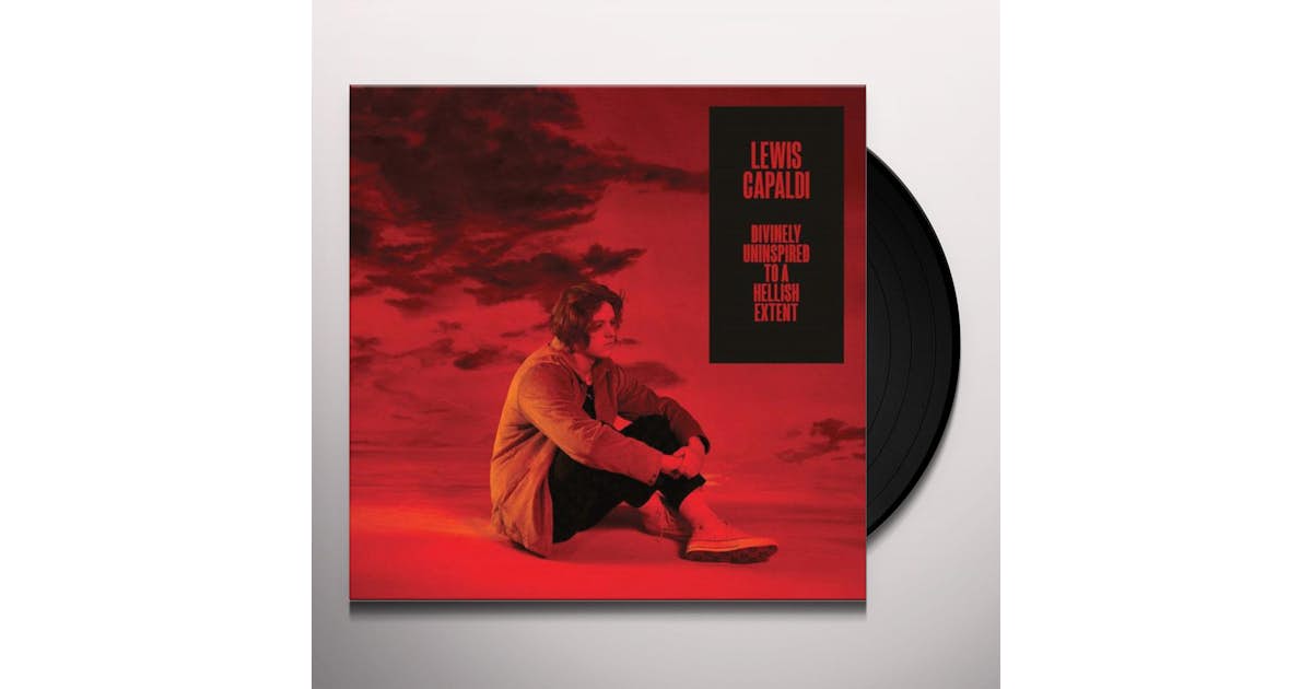 LEWIS CAPALDI - SIGNED PRINT + DIVINELY UNINSPIRED TO EXTENDED CD BEFORE  YOU GO