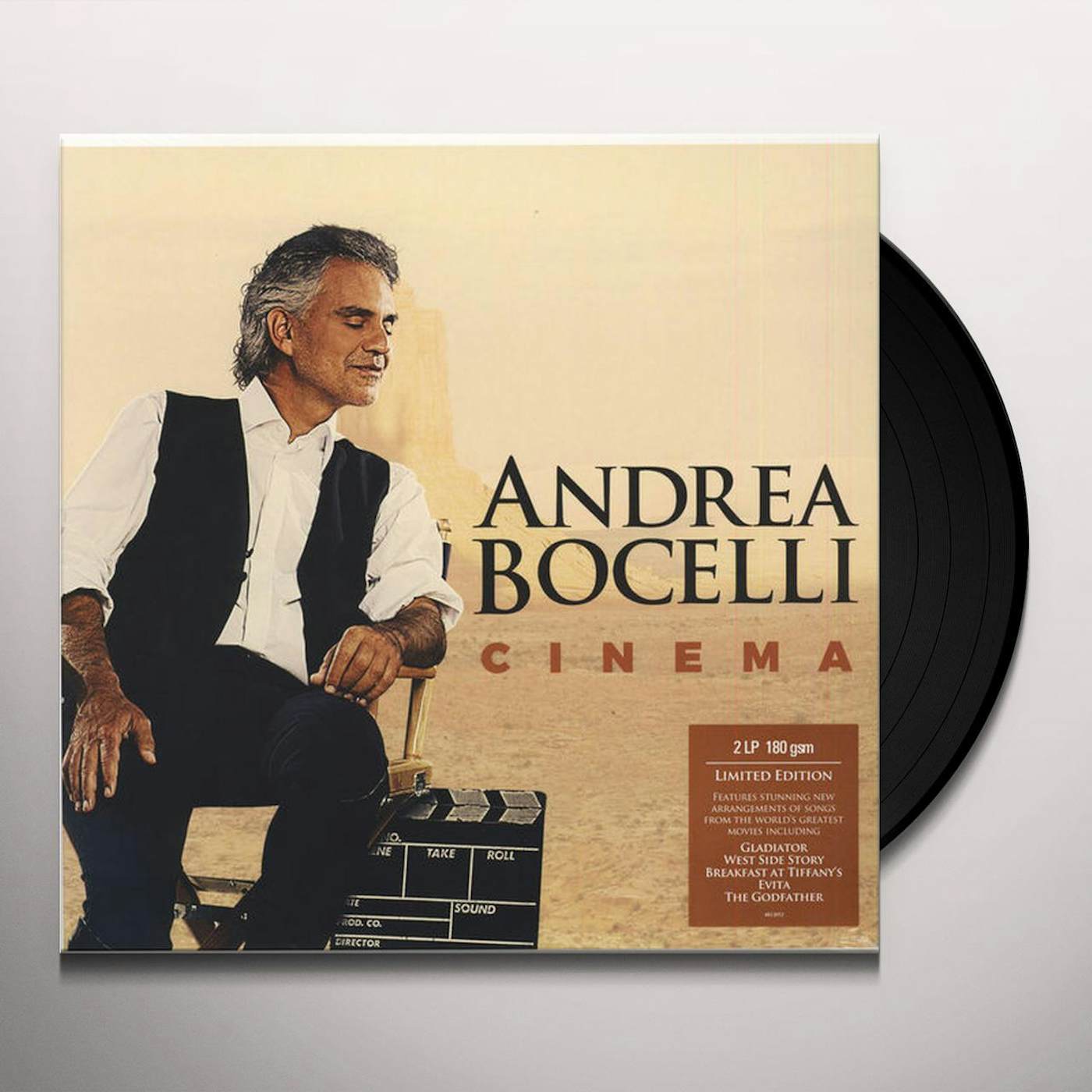 Andrea Bocelli CINEMA (LIMITED) Vinyl Record