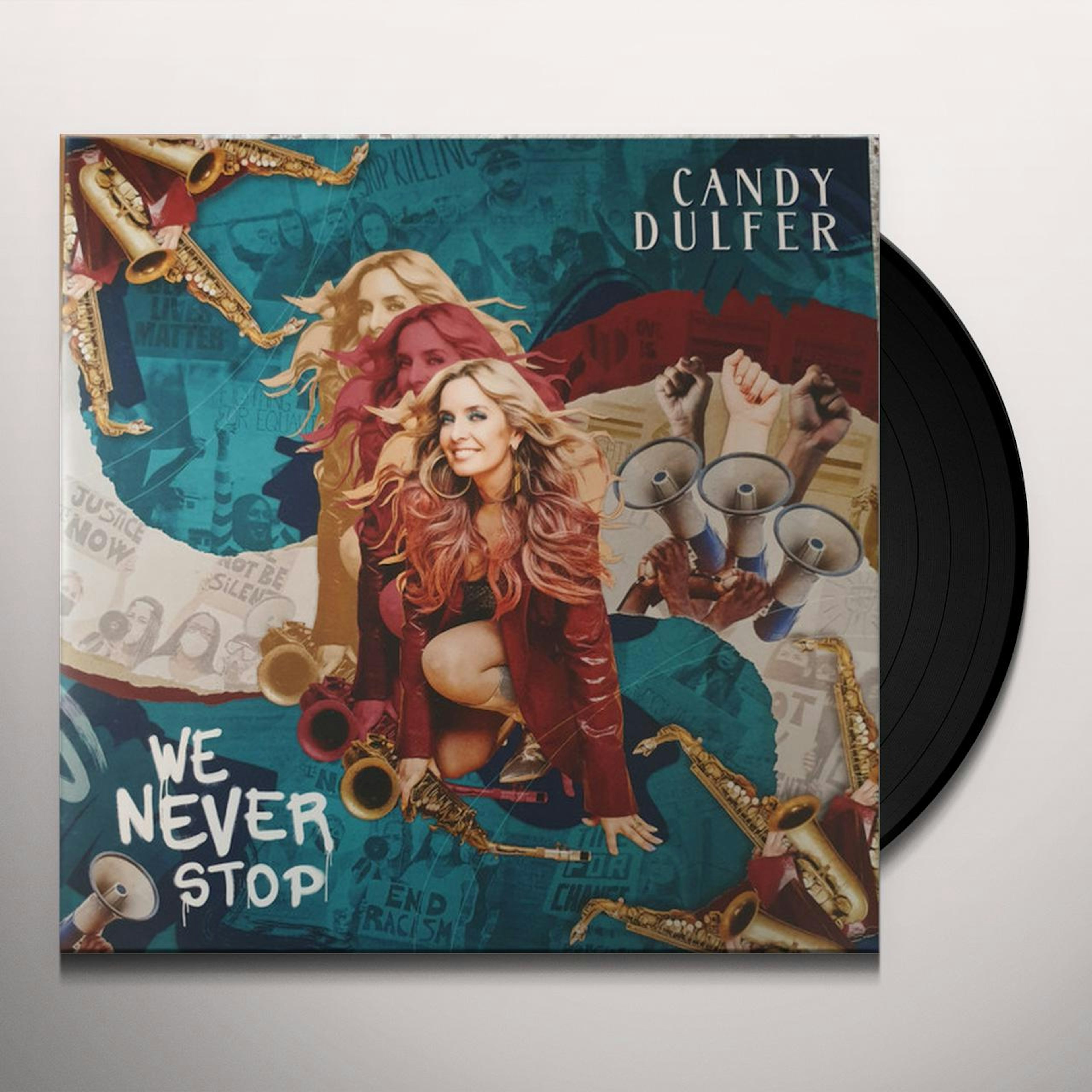Candy Dulfer WE NEVER STOP Vinyl Record