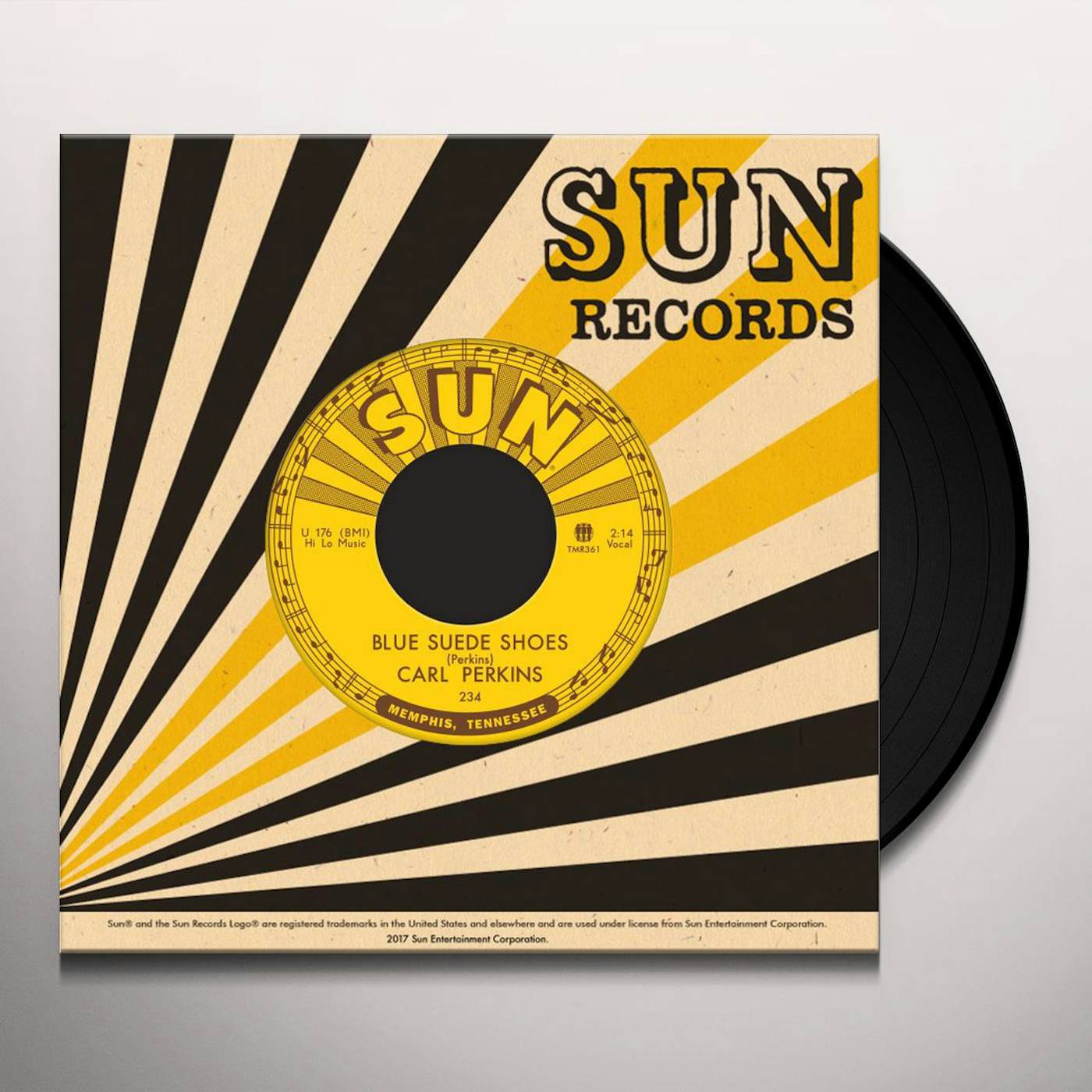 Carl Perkins BLUE SUEDE SHOES / HONEY DON'T Vinyl Record