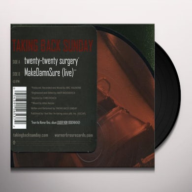 Taking Back Sunday TWENTY-TWENTY SURGERY (UK) (Vinyl)