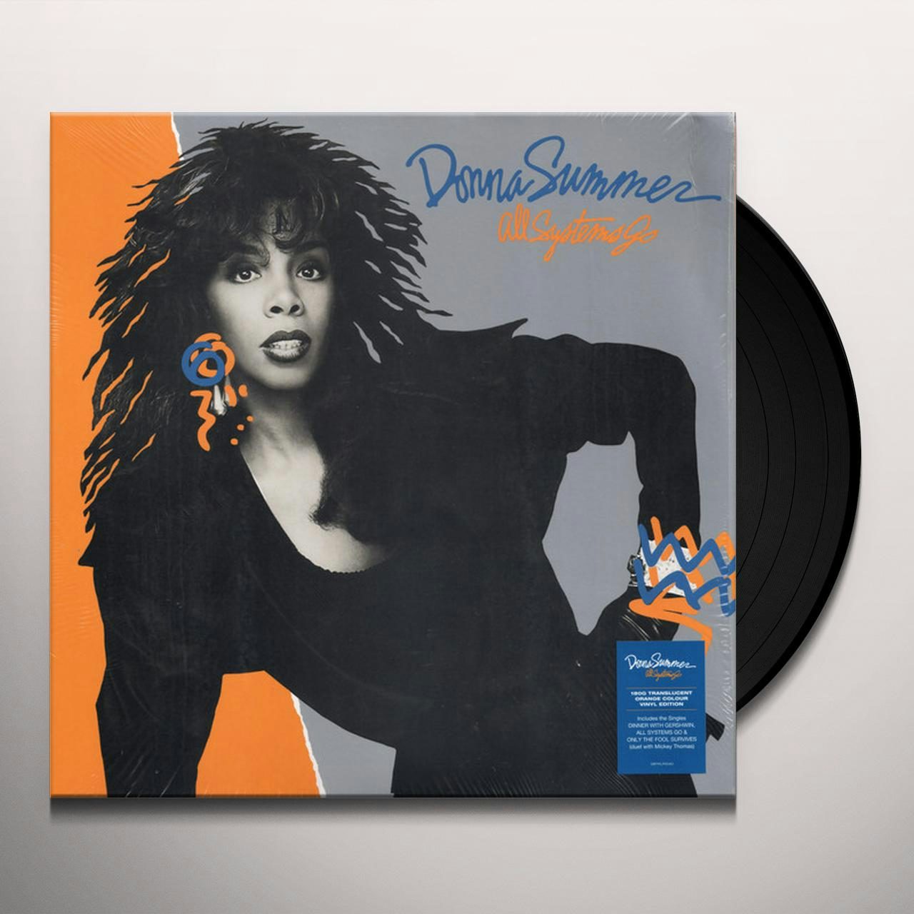 Donna Summer ALL SYSTEMS GO (180G/TRANSLUCENT ORANGE VINYL) Vinyl Record