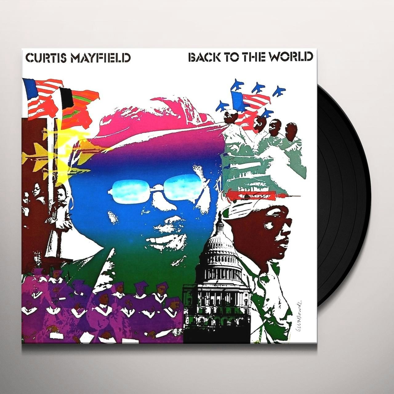 Curtis Mayfield Back To The World Vinyl Record