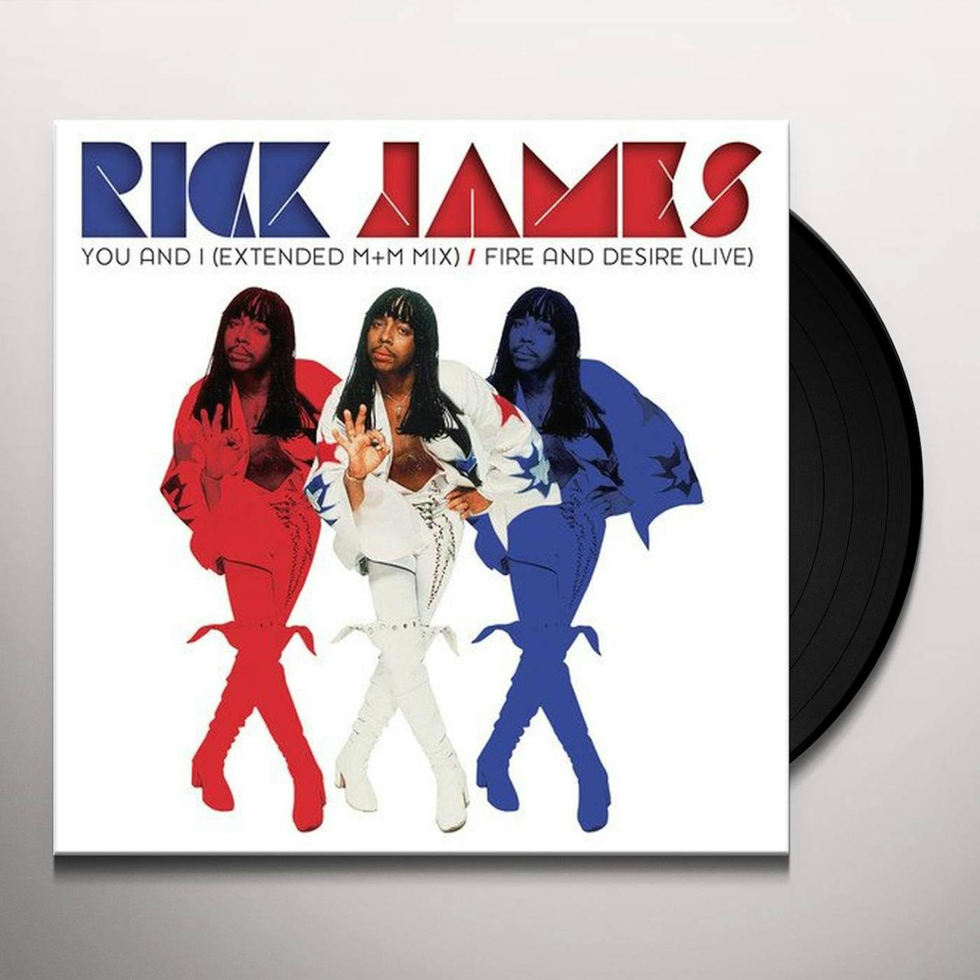 Rick James YOU & I / FIRE & DESIRE SINGLE Vinyl Record