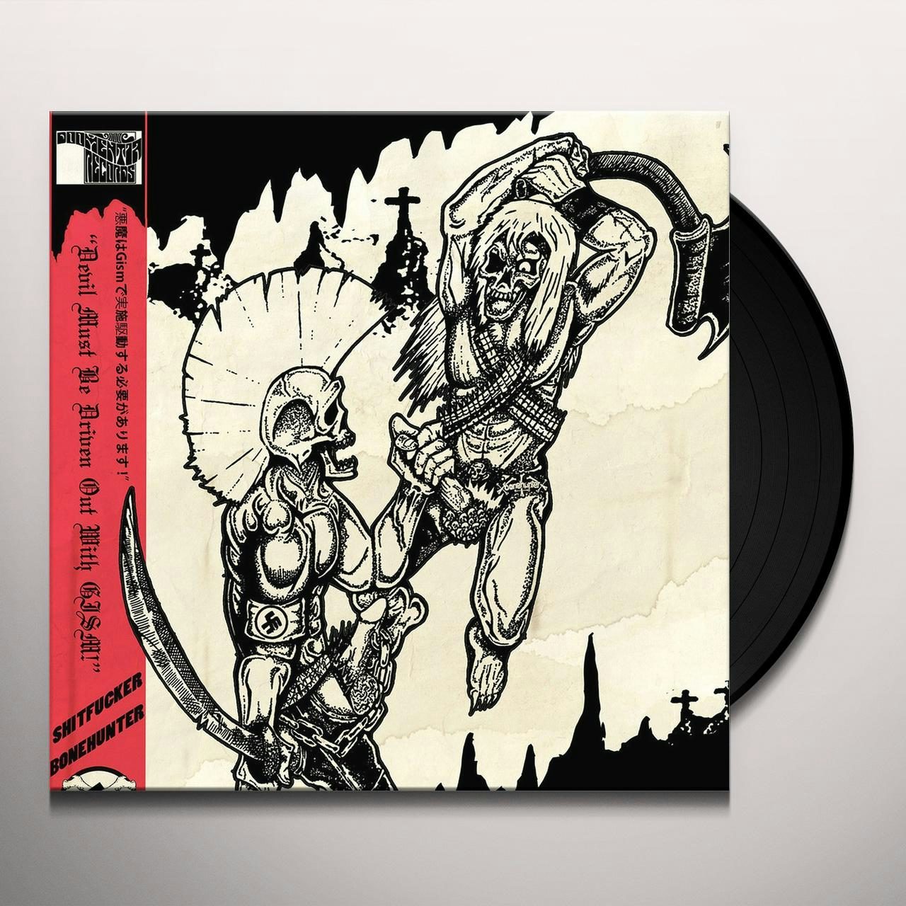 SHITFUCKER / BONEHUNTER Devil Must Be Driven Out With GISM Vinyl