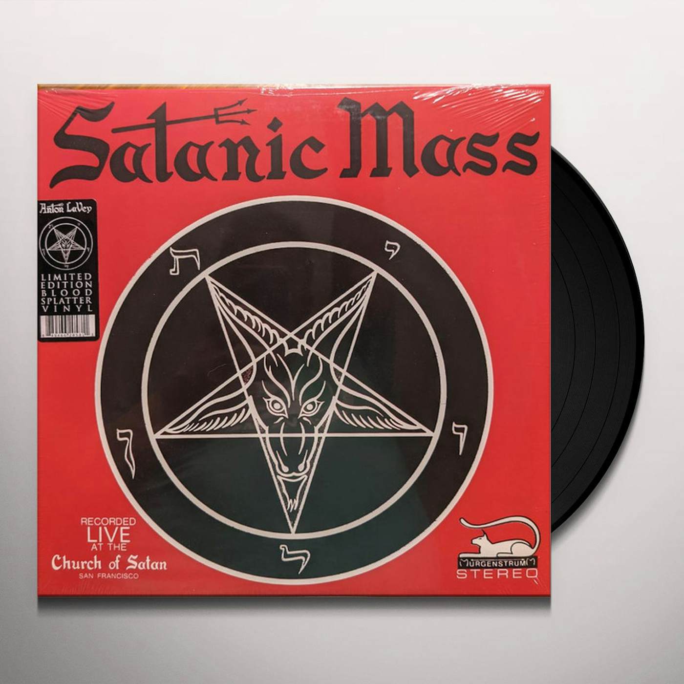 Anton LaVey SATANIC MASS (BLOOD SPLATTER VINYL) Vinyl Record