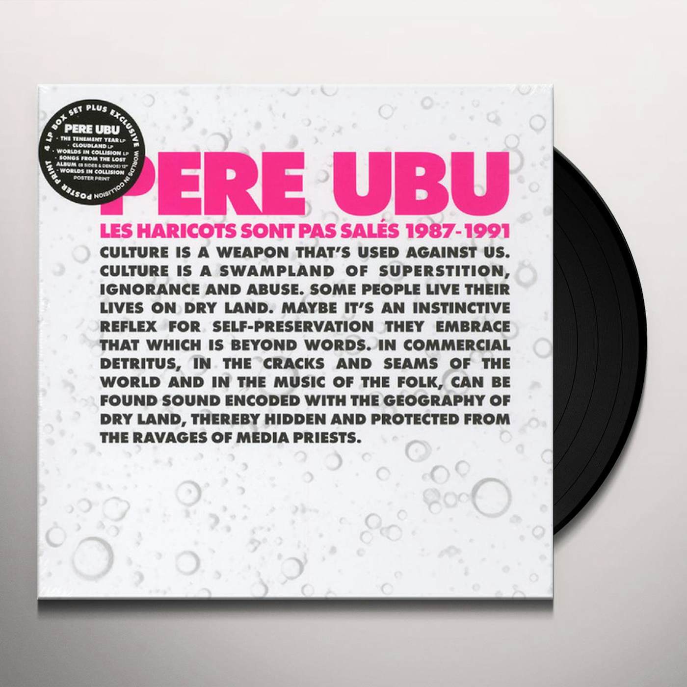 Pere Ubu LES HARICOTS SONT PAS SALES 1987-1991 Vinyl Record