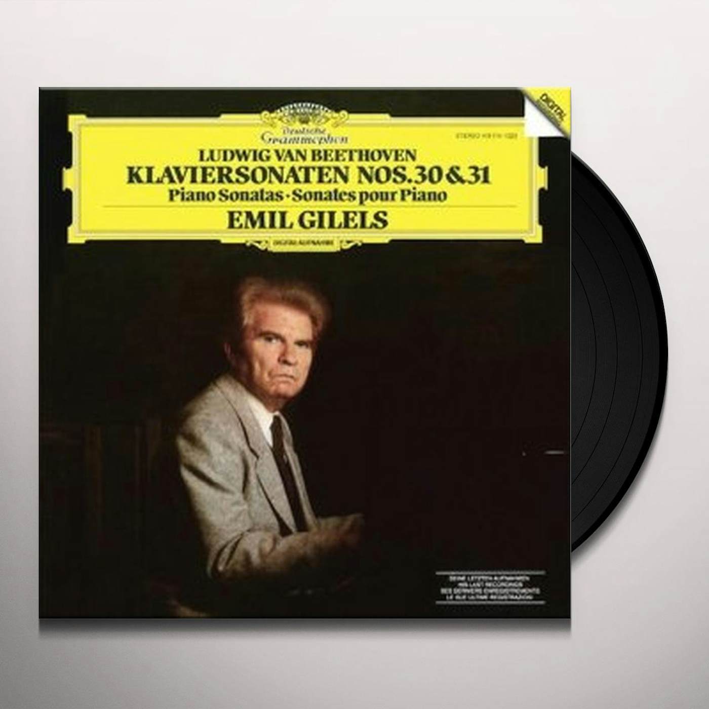 Emil Gilels BEETHOVEN: PIANO SONATA NOS. 30 & 31 Vinyl Record