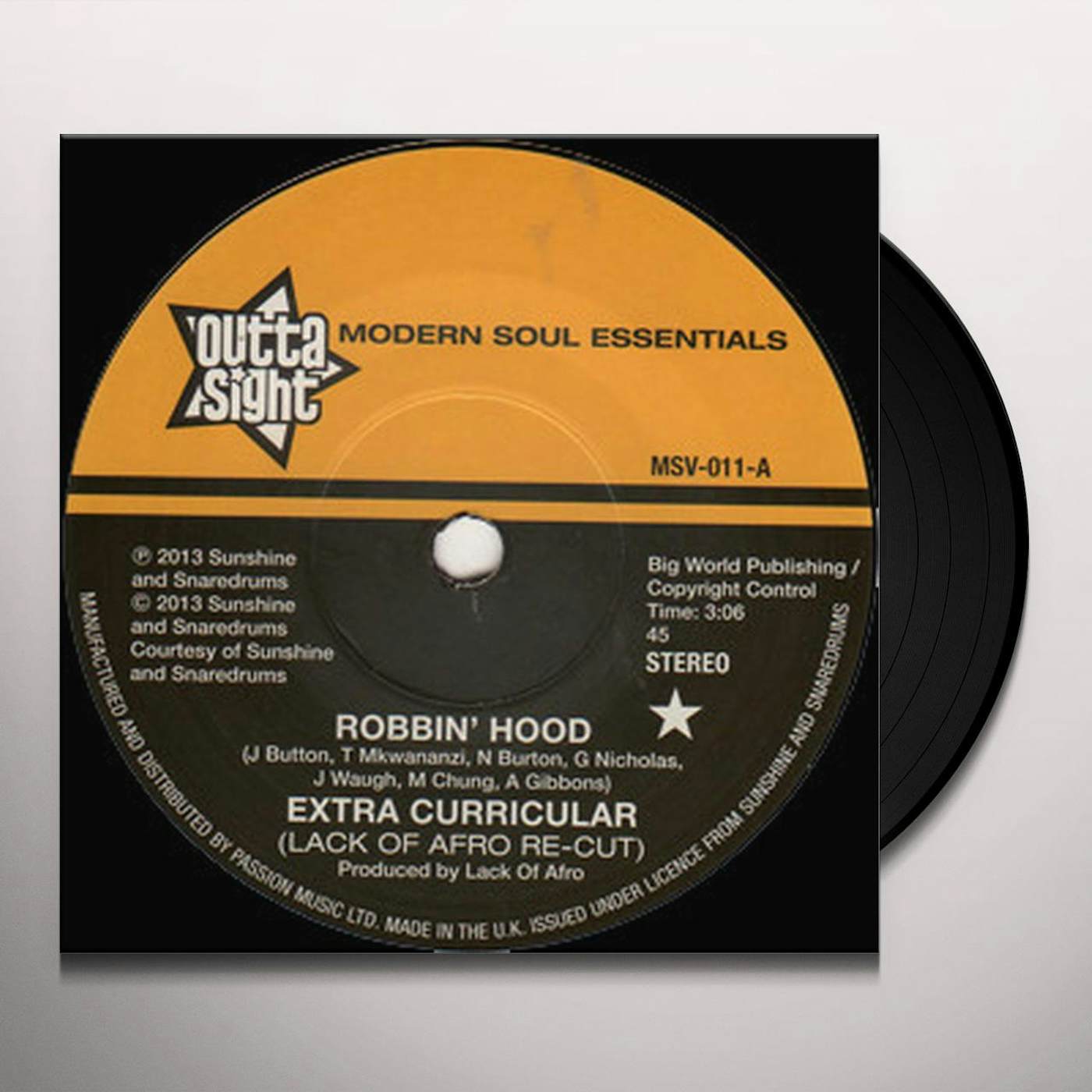 Extra Curricular ROBBIN HOOD Vinyl Record