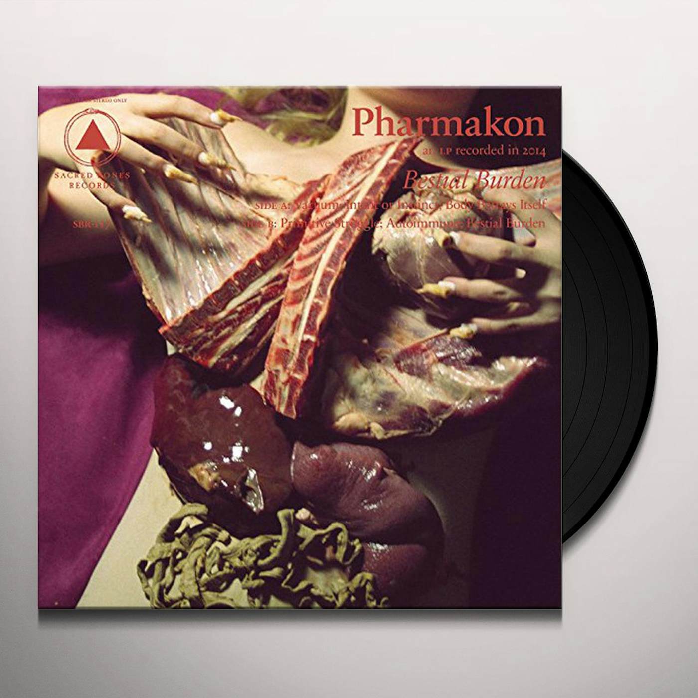 Pharmakon BESTIAL BURDEN (BRUISE LP) Vinyl Record