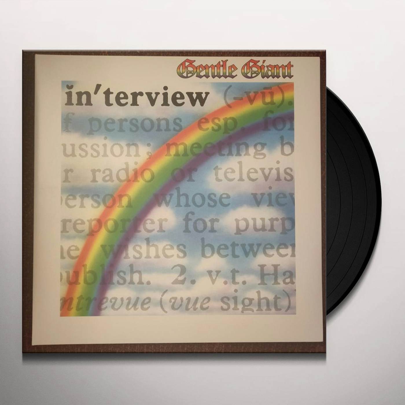 Gentle Giant IN'TERVIEW (2023 STEVEN WILSON REMIX) Vinyl Record