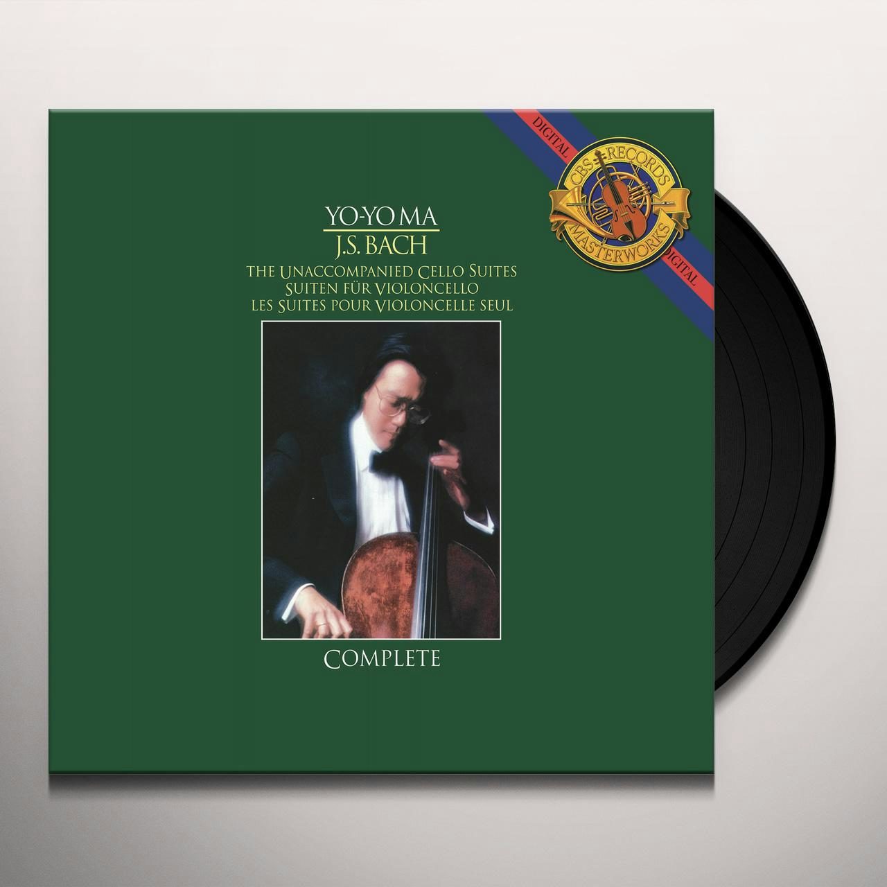 Bach Yo Yo Ma Unaccompanied Cello Suites Vinyl Record - 