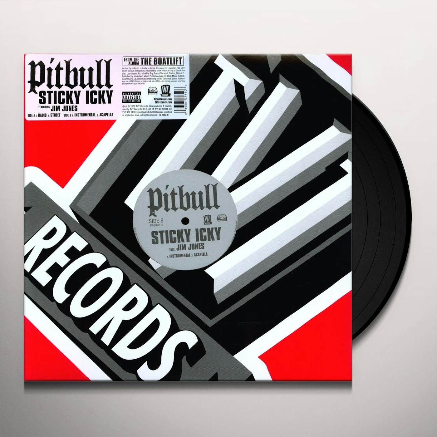 Pitbull STICKY ICKY Vinyl Record