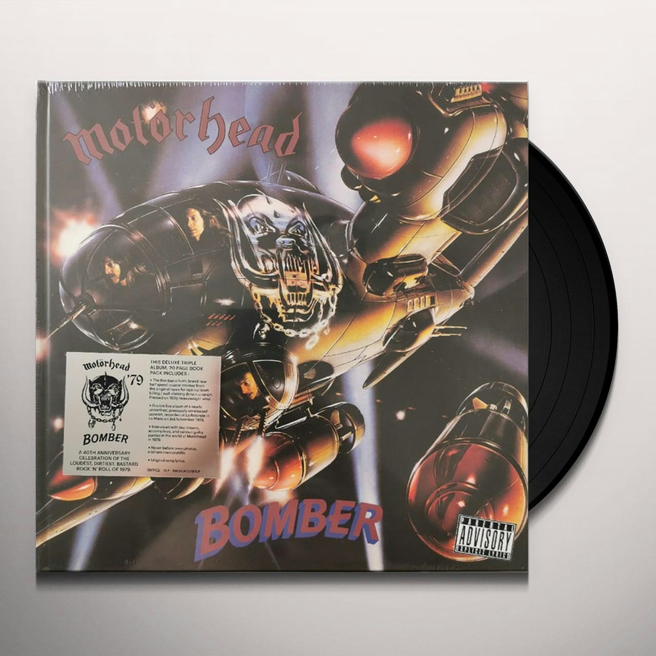 Motörhead BOMBER (40TH ANNIVERSARY EDITION) Vinyl Record
