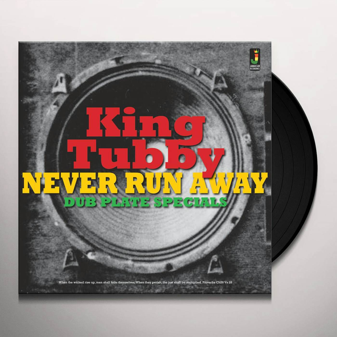 King Tubby NEVER RUN AWAY / DUB PLATE SPECIALS Vinyl Record