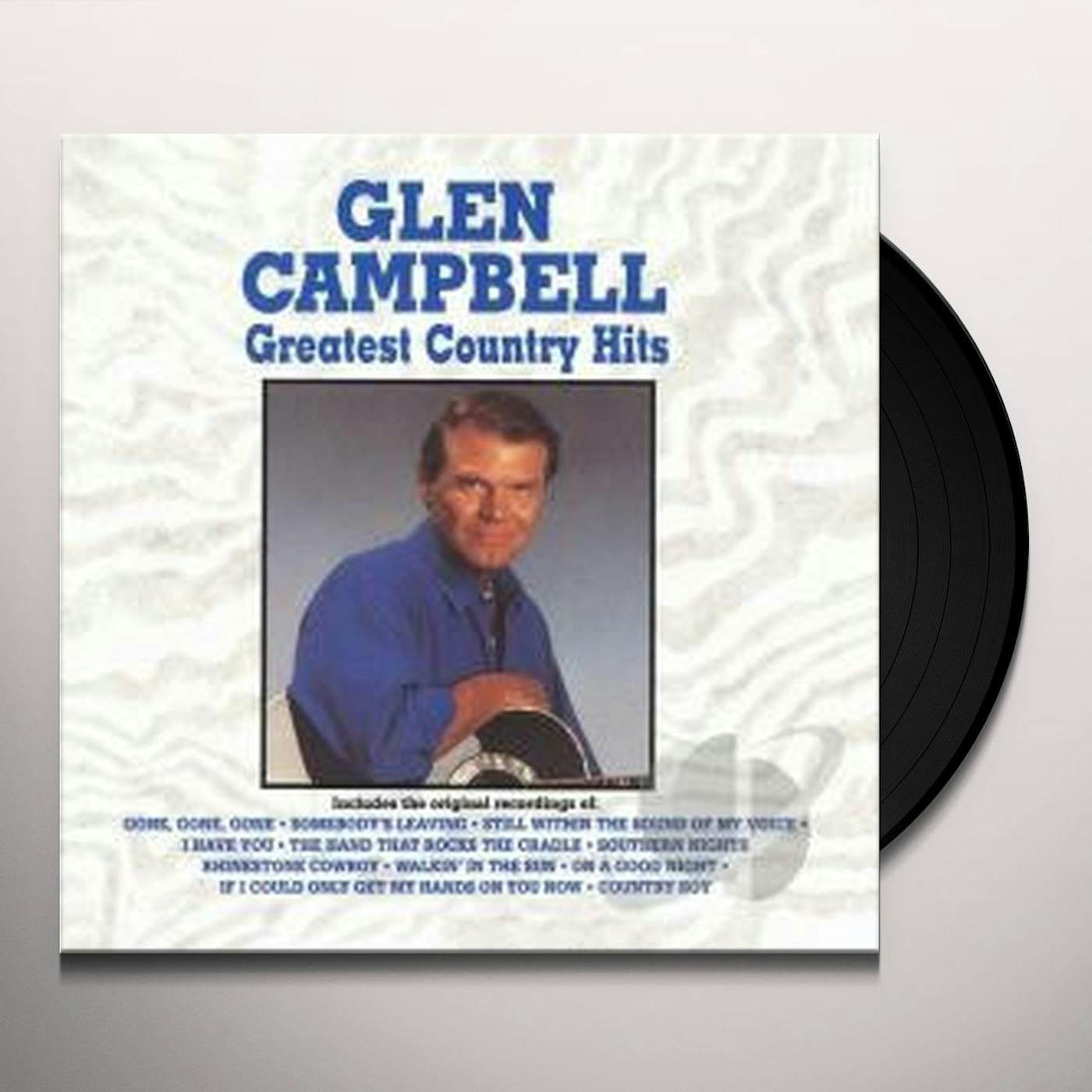 Glen Campbell Greatest Country Hits Vinyl Record