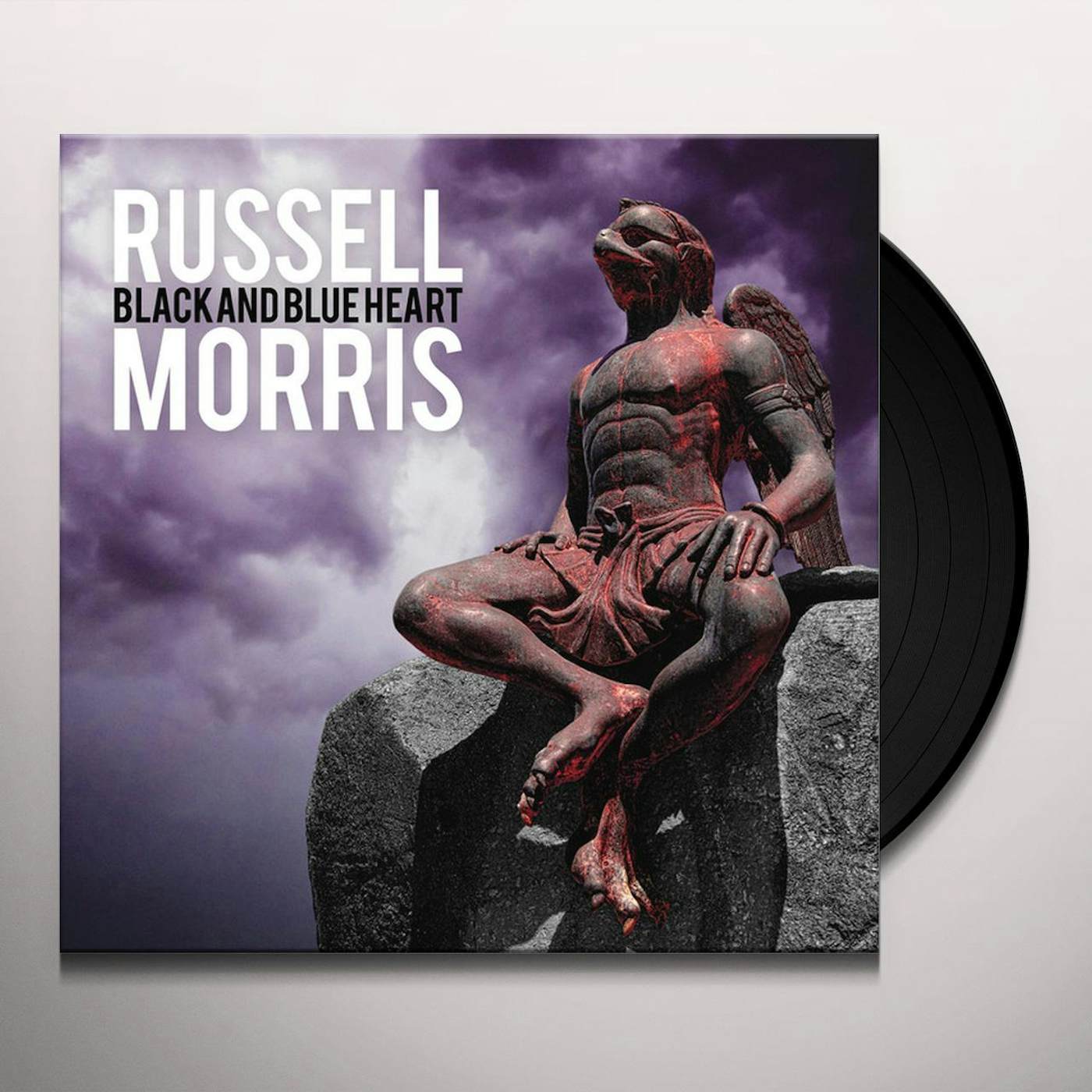 Russell Morris Black And Blue Heart Vinyl Record