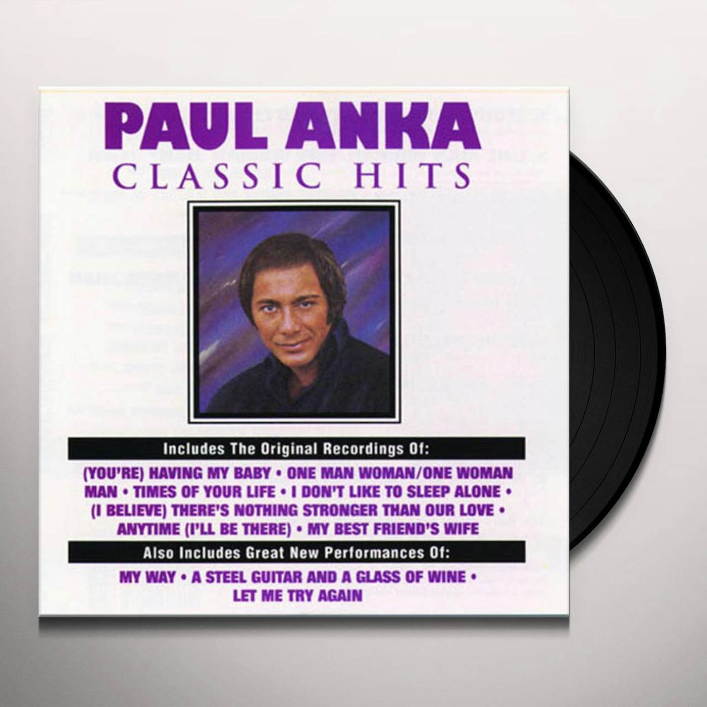 Paul Anka Classic Hits Vinyl Record