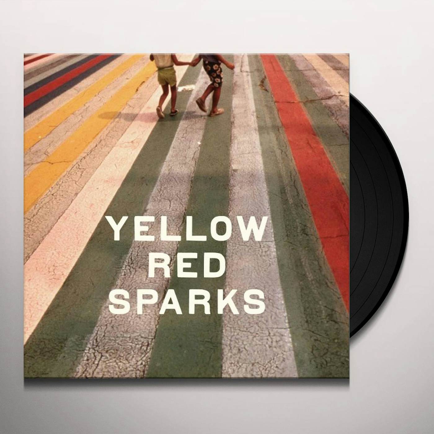 Yellow Red Sparks Vinyl Record