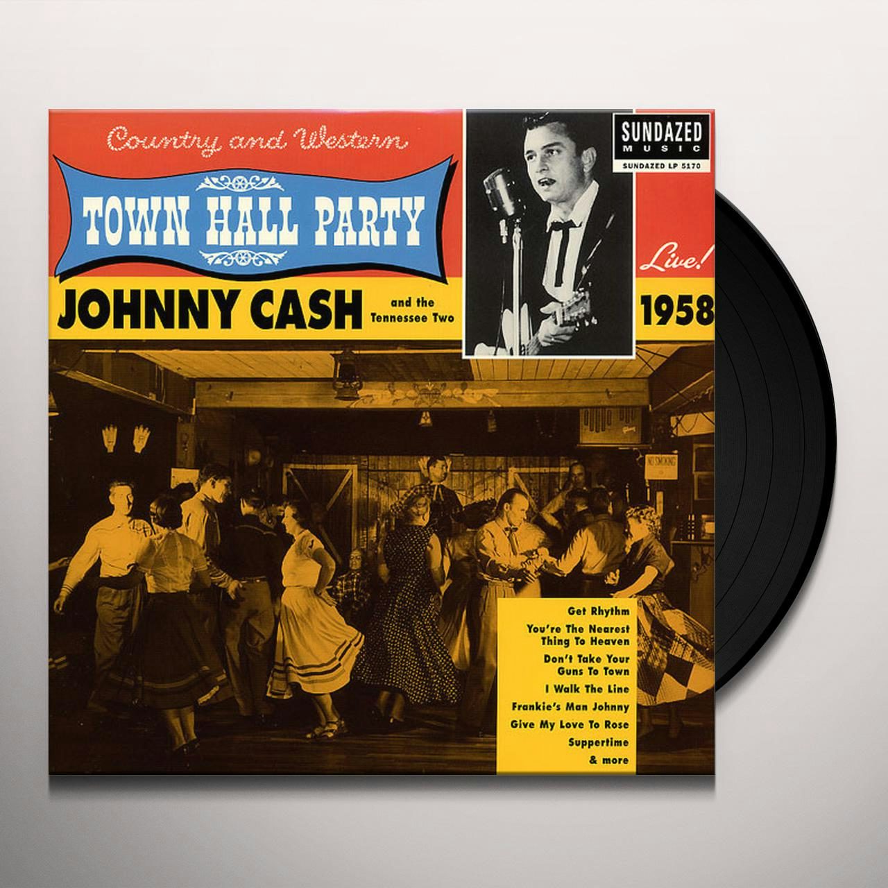 Johnny Cash Live At Town Hall Party 1958 Vinyl Record