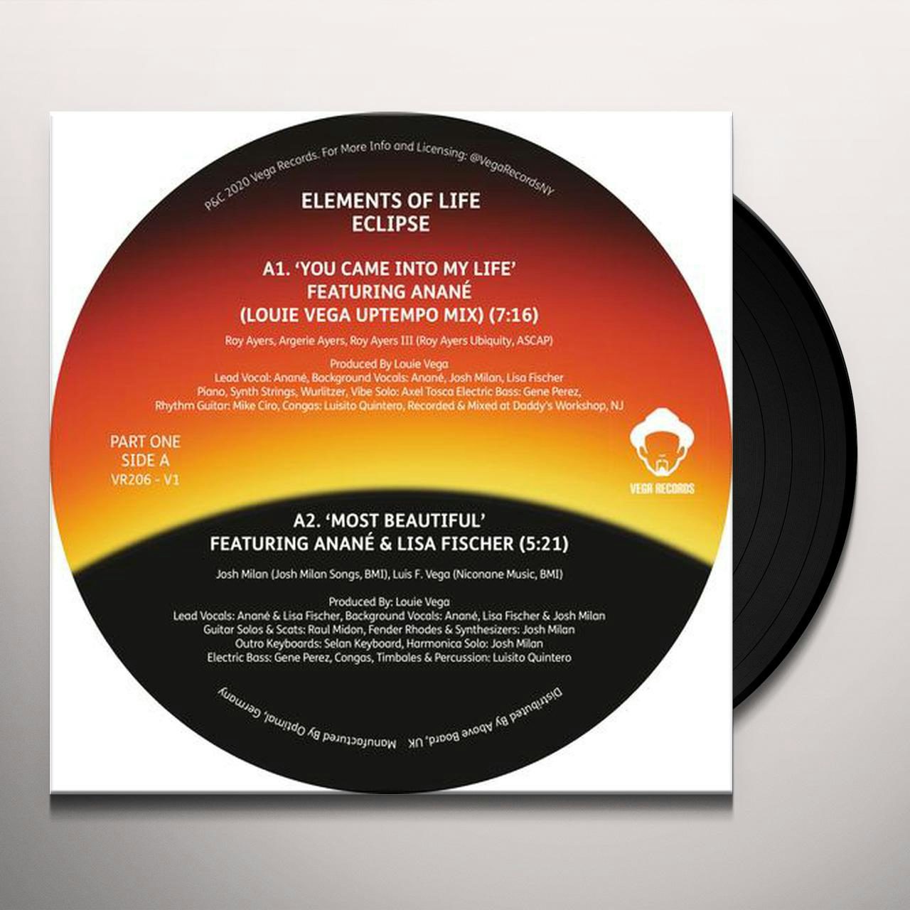 Elements Of Life ECLIPSE PART 1 Vinyl Record