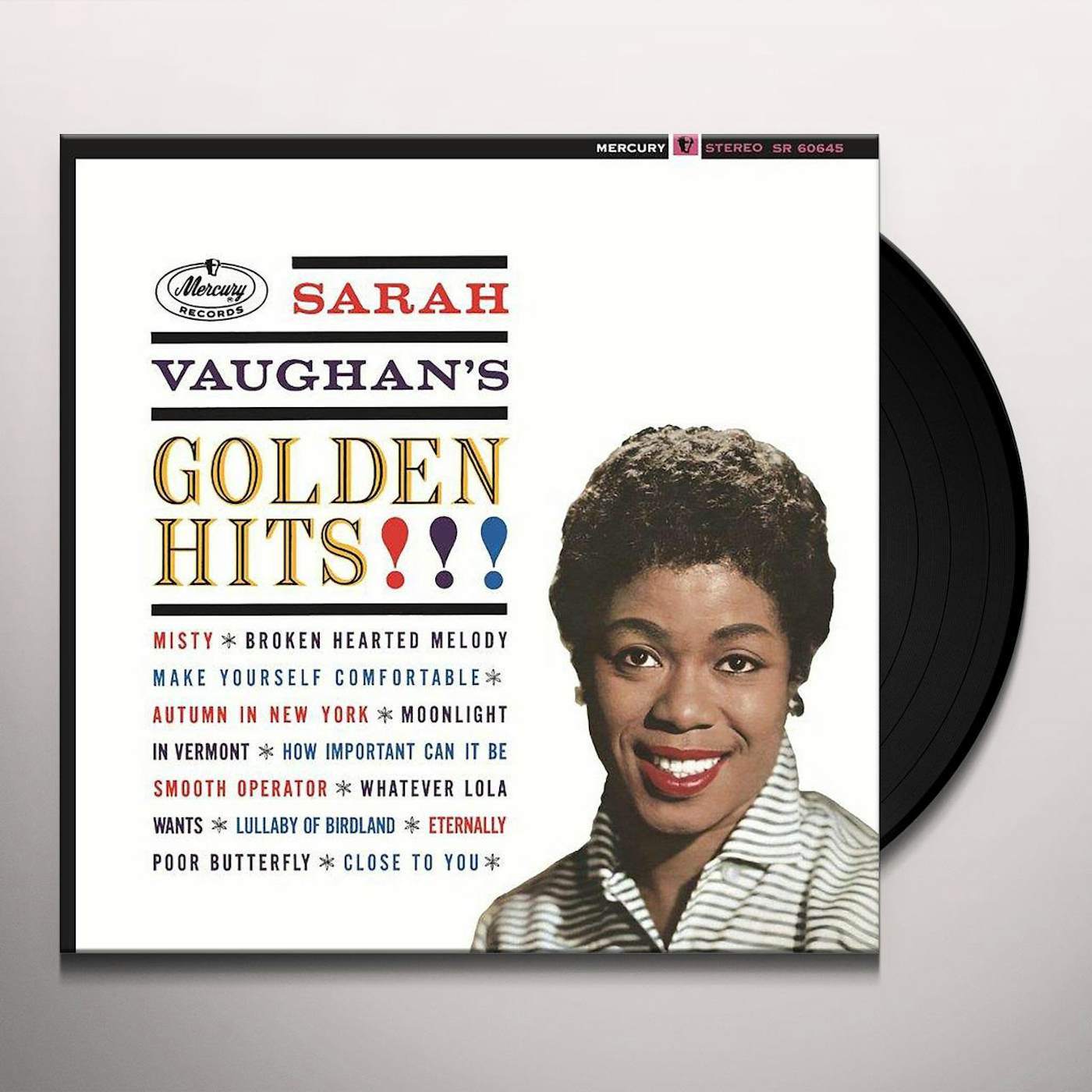 Sarah Vaughan Golden Hits Vinyl Record