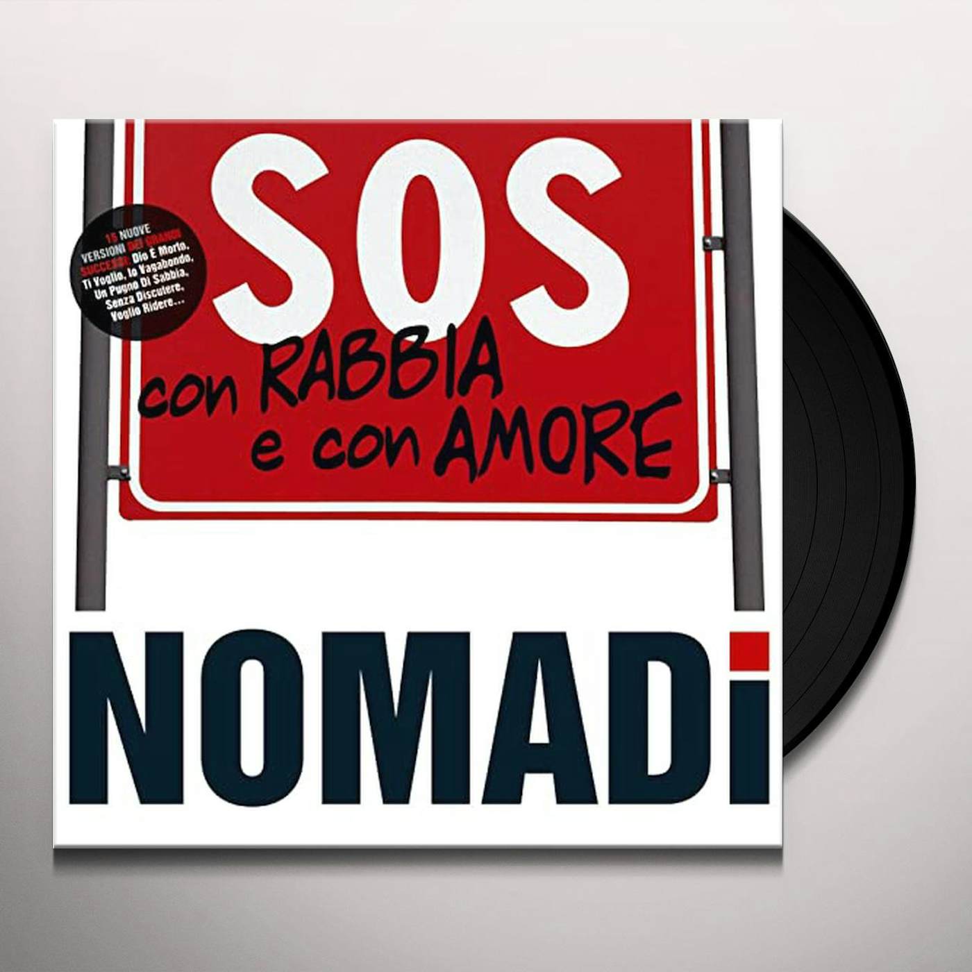 Nomadi SOS Con Rabbia E Con Amore Vinyl Record