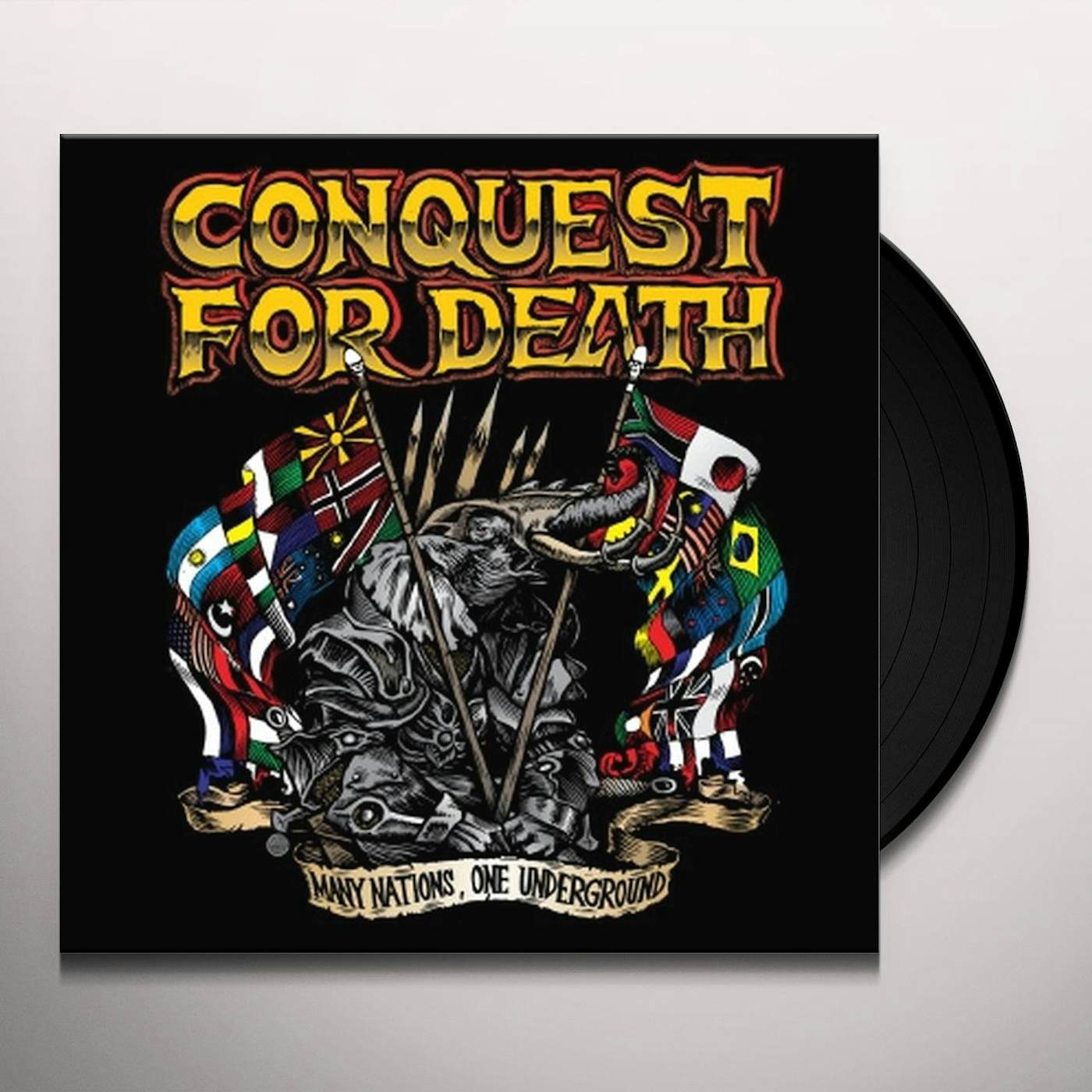 Conquest For Death MANY NATIONS ONE UNDERGROUND Vinyl Record