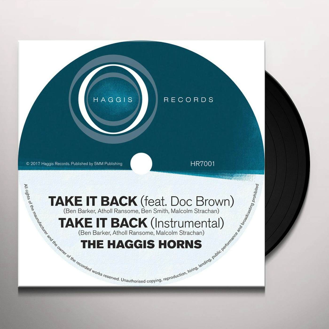 The Haggis Horns Take It Back Vinyl Record