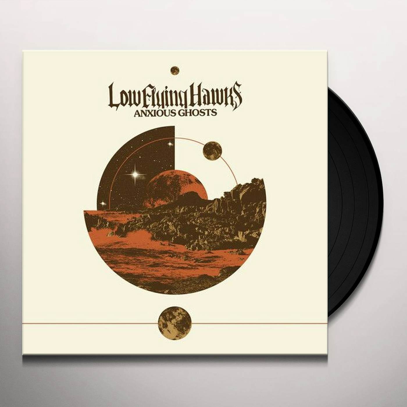 Lowflyinghawks ANXIOUS GHOSTS (OXBLOOD & GOLD TRI-COLOR VINYL) Vinyl Record