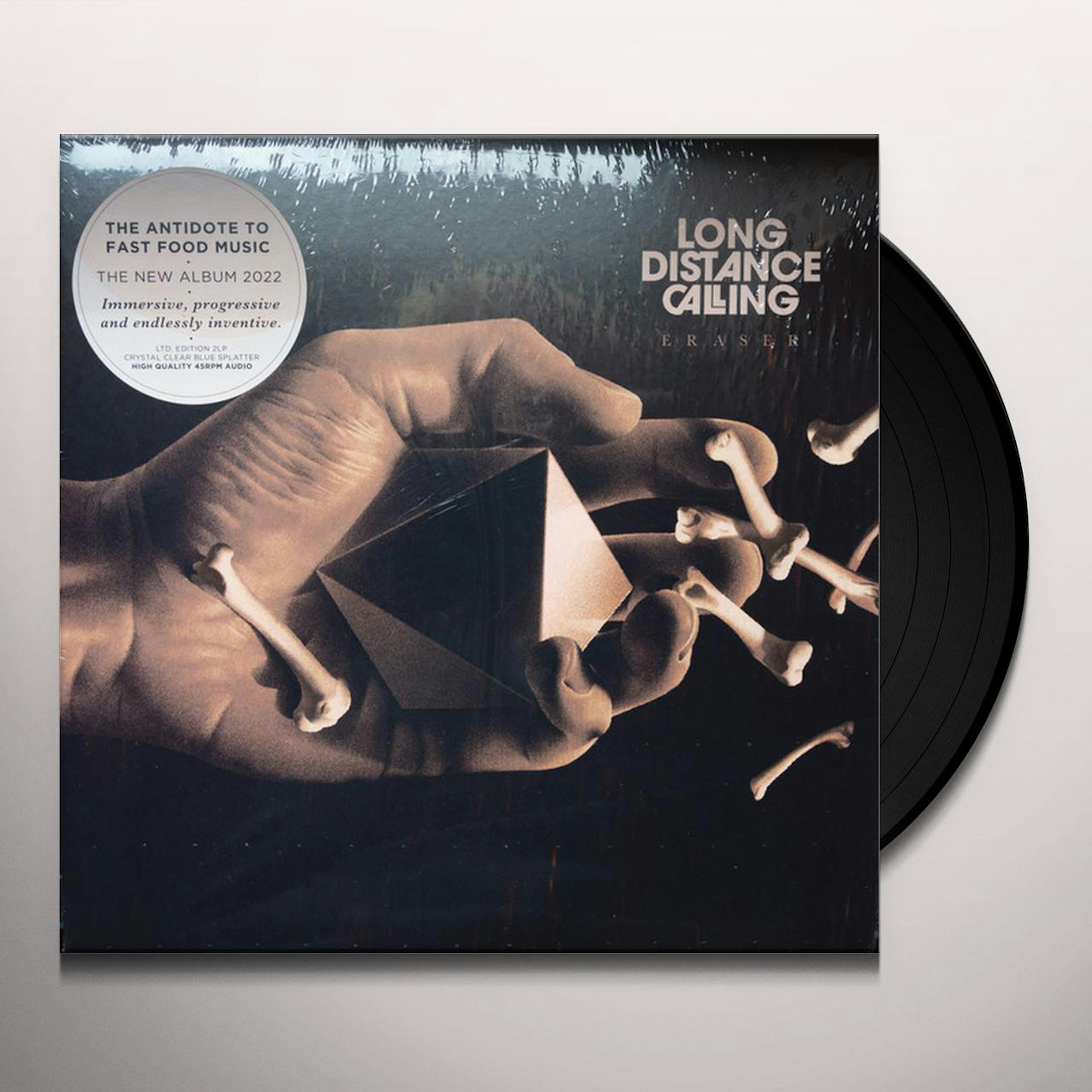 Long Distance Calling ERASER (CRYSTAL CLEAR BLUE SPLATTER VINYL/2LP