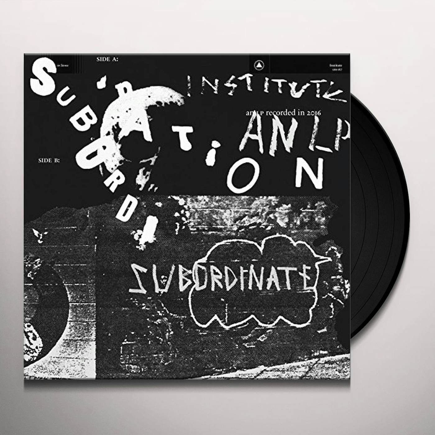 Institute SUBORDINATION (COLORED VINYL) Vinyl Record