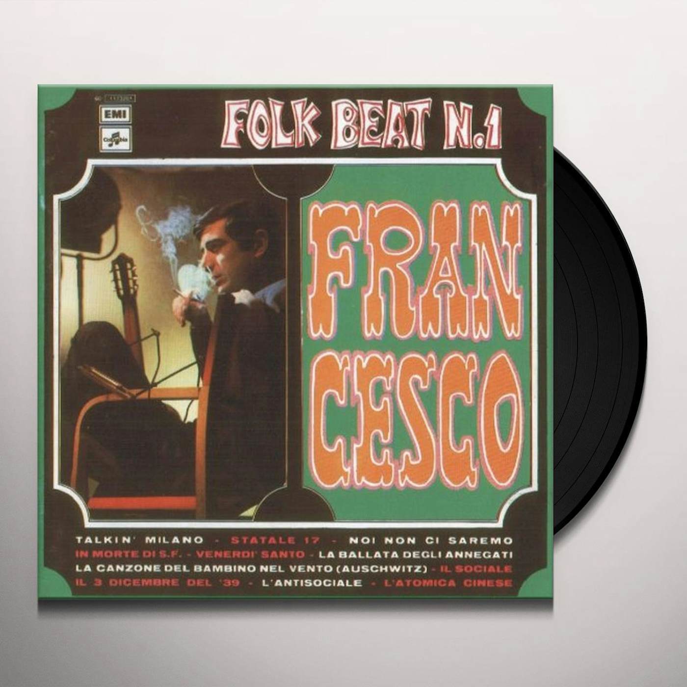 Francesco Guccini FOLK BEAT 1 Vinyl Record