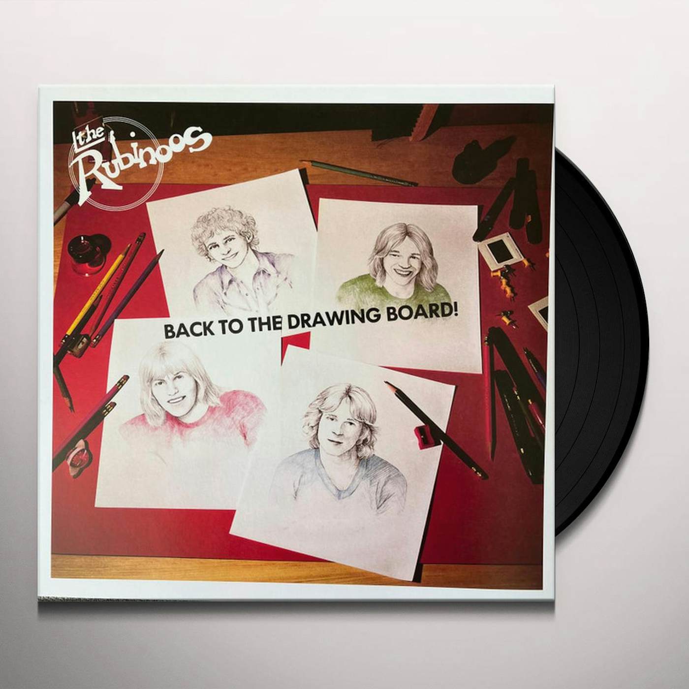 The Rubinoos BACK TO THE DRAWING BOARD (RUBY WITH BLACK SPLATTER VINYL) (RSD) Vinyl Record
