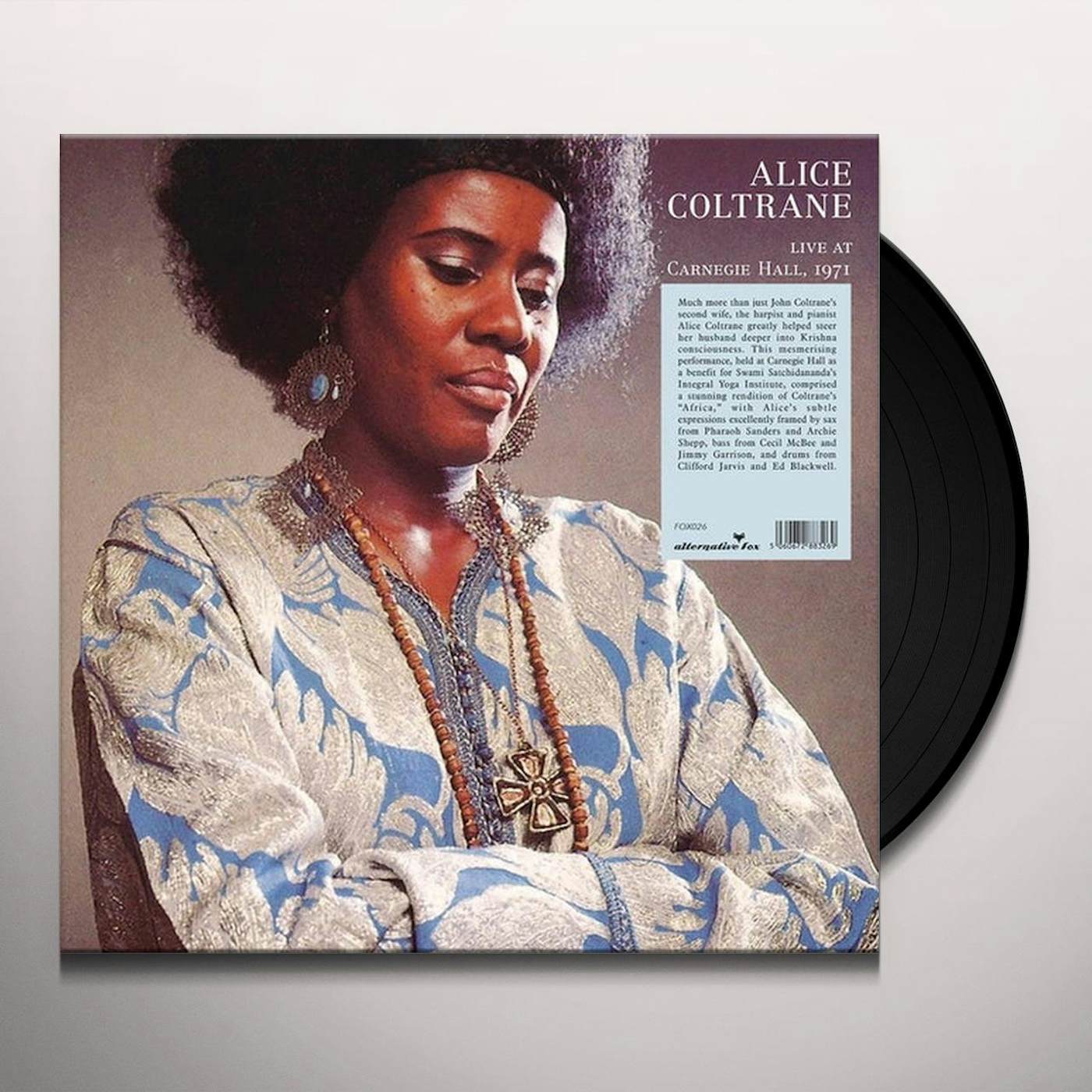 Alice Coltrane AFRICA, LIVE AT THE CARNEGIE HALL 1971 Vinyl Record