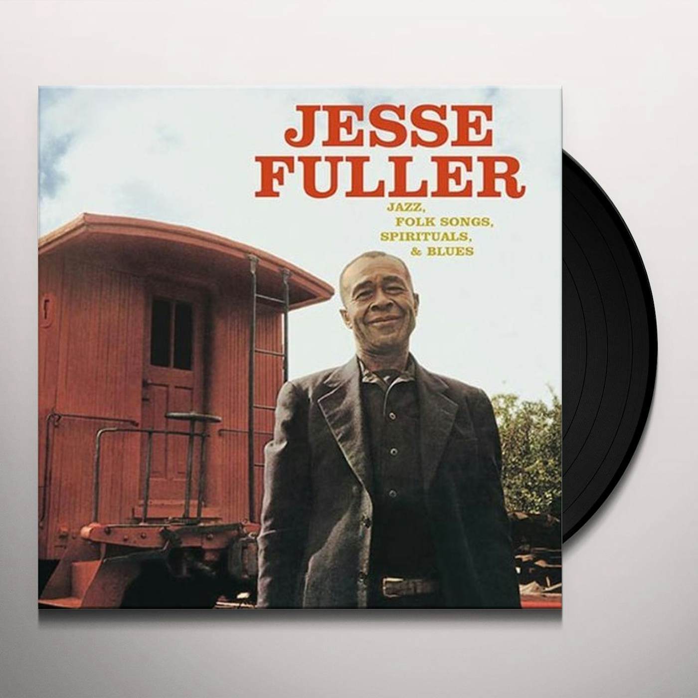 Jesse Fuller JAZZ FOLK SONGS SPIRITUALS & BLUES Vinyl Record
