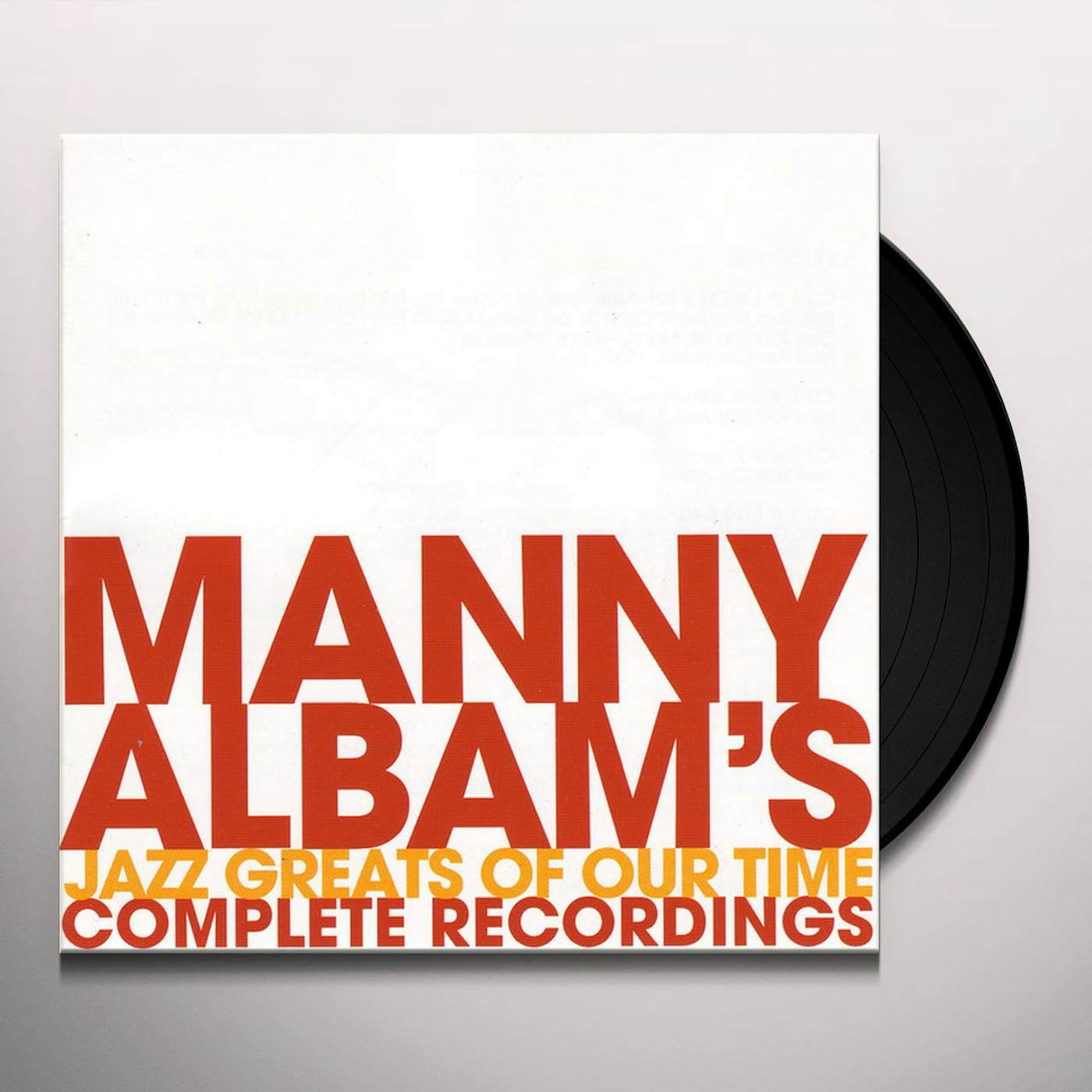 Manny Albam JAZZ GREATS OF OUR TIME 1 Vinyl Record