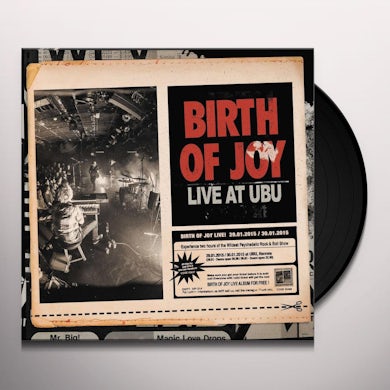 Birth Of Joy LIVE AT UBU Vinyl Record