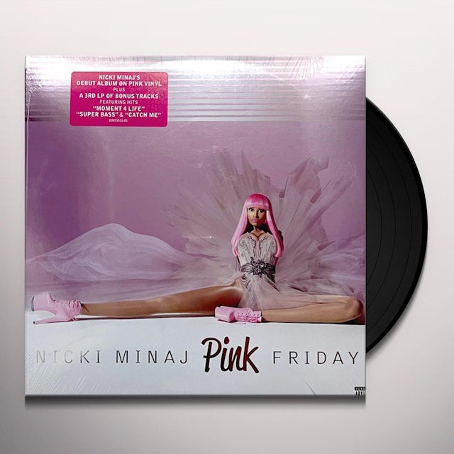 Nicki Minaj PINK FRIDAY (10TH ANNIVERSARY/DELUXE/PINK/WHITE SWIRL VINYL ...