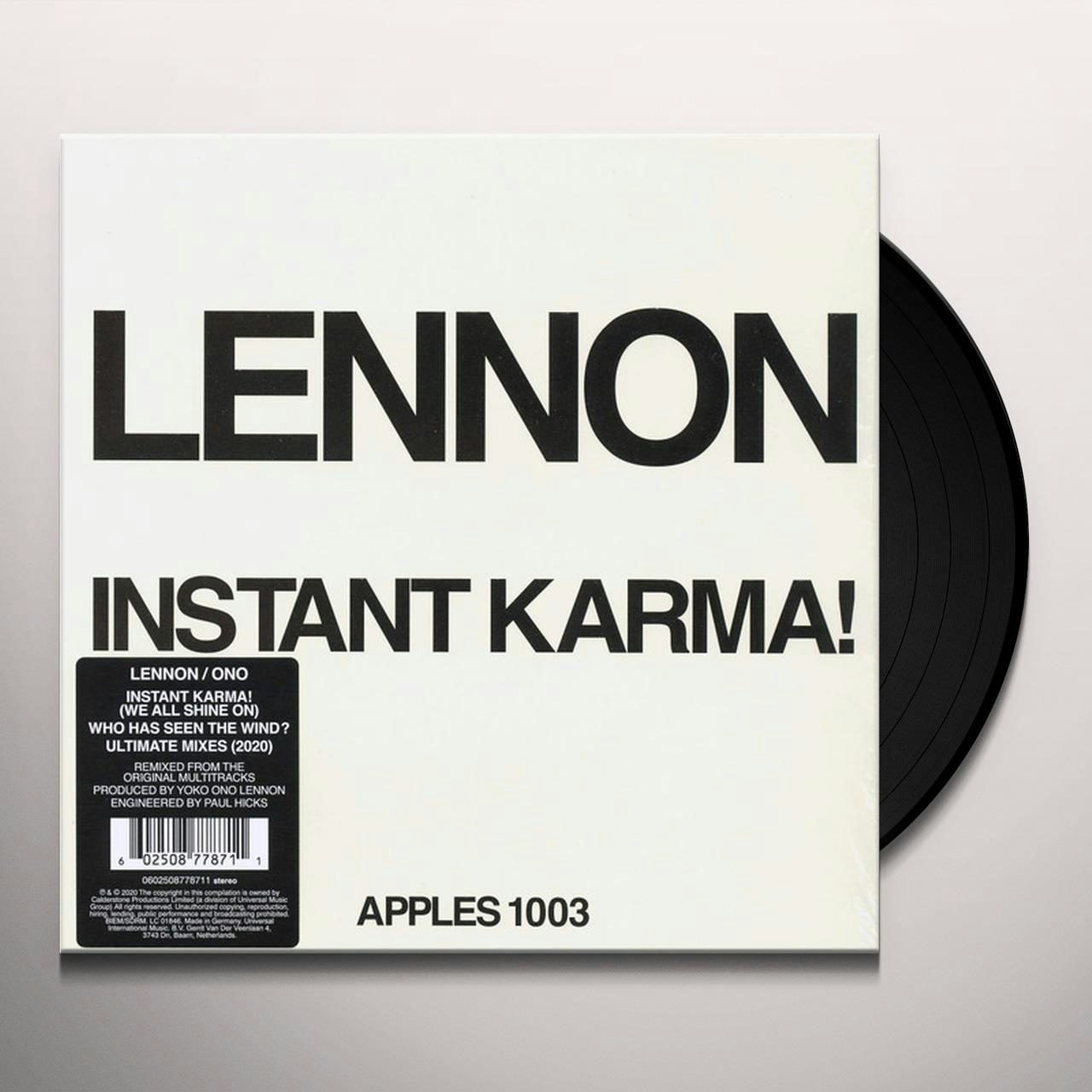 Lennon / Ono With The Plastic Ono Band Instant Karma (2020 Ultimate ...