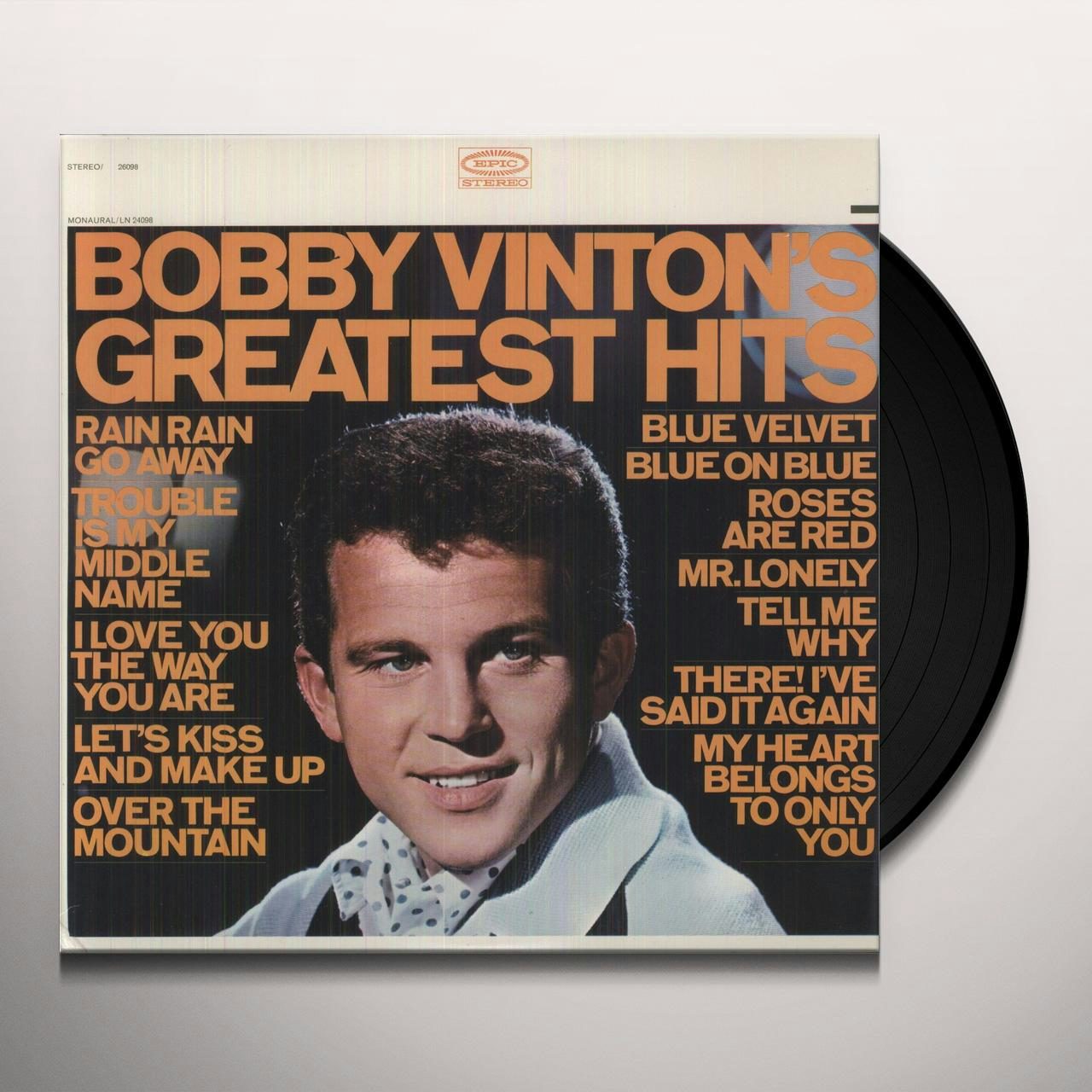 Bobby Vinton GREATEST HITS Vinyl Record