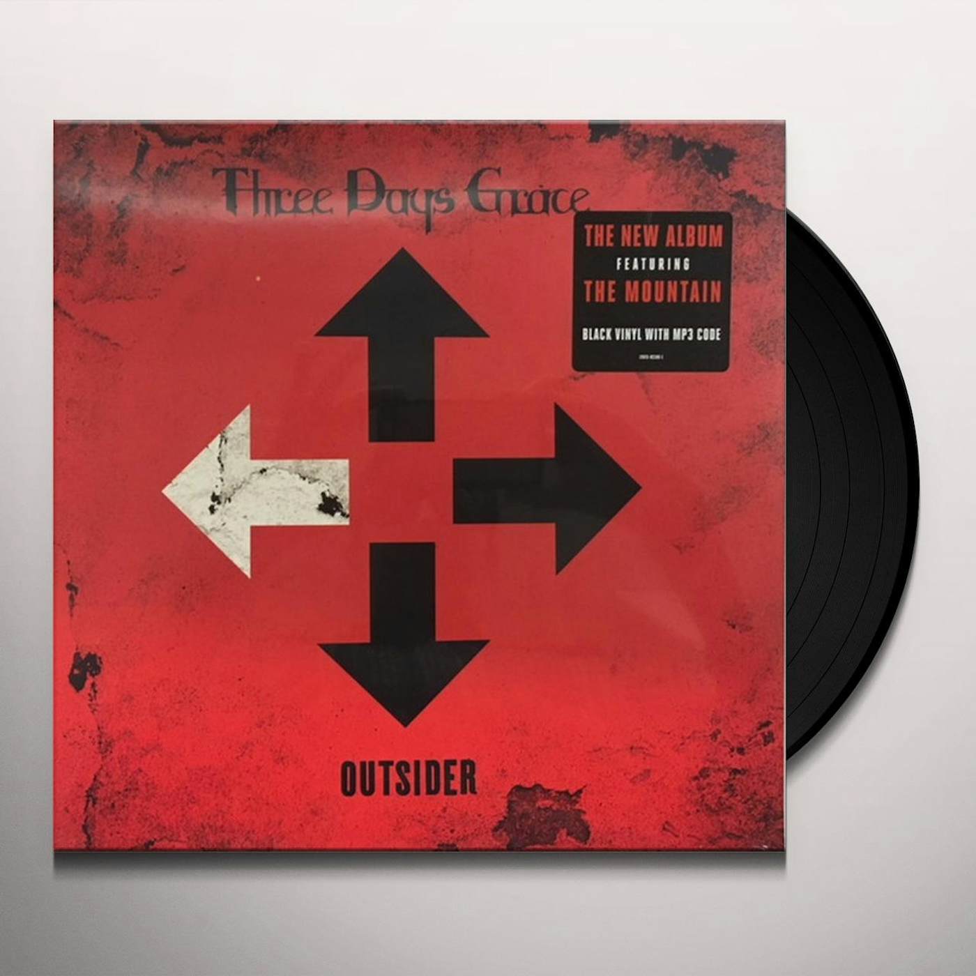 Three Days Grace OUTSIDER (140G/DL CARD) Vinyl Record
