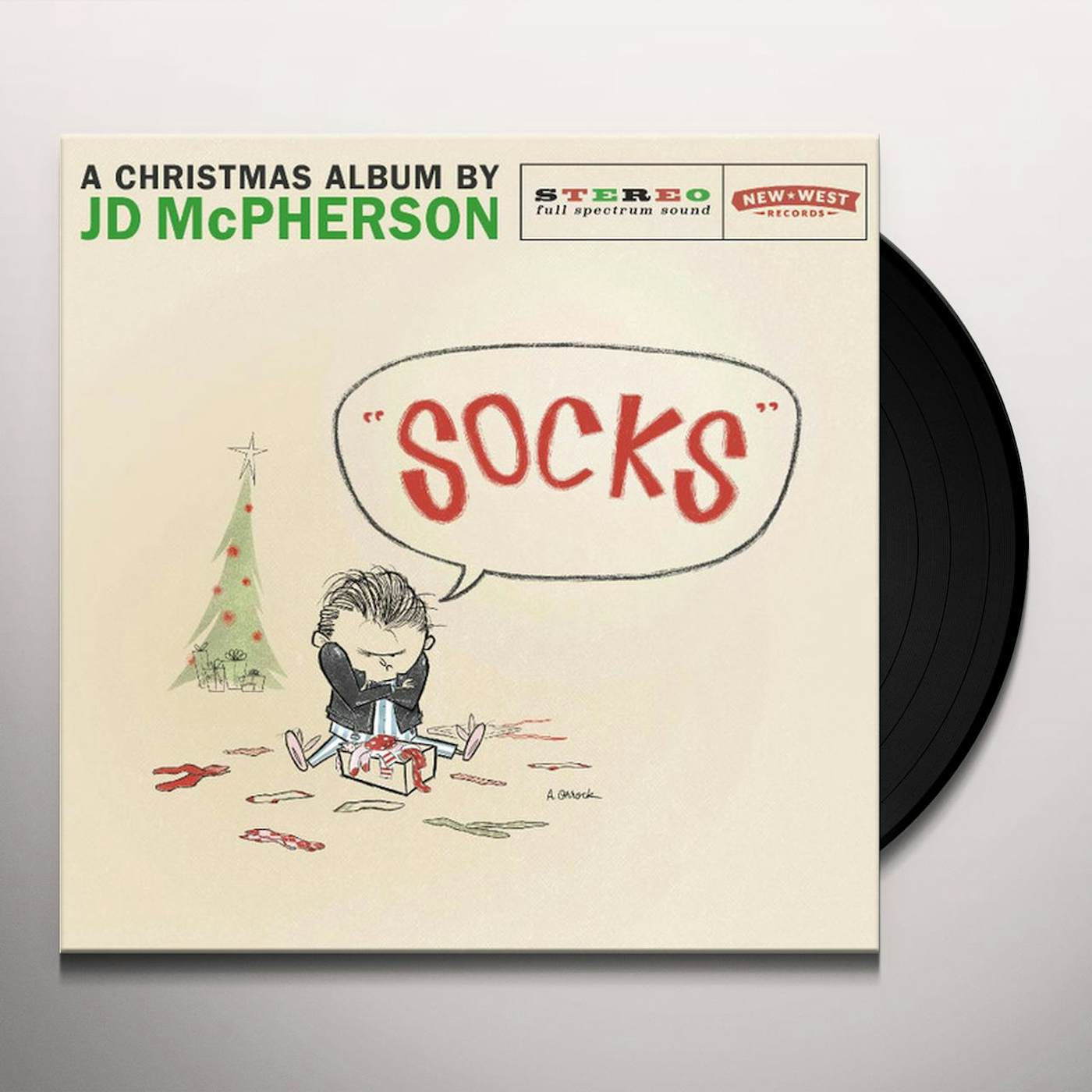 JD McPherson SOCKS (MARBLED RED VINYL) Vinyl Record