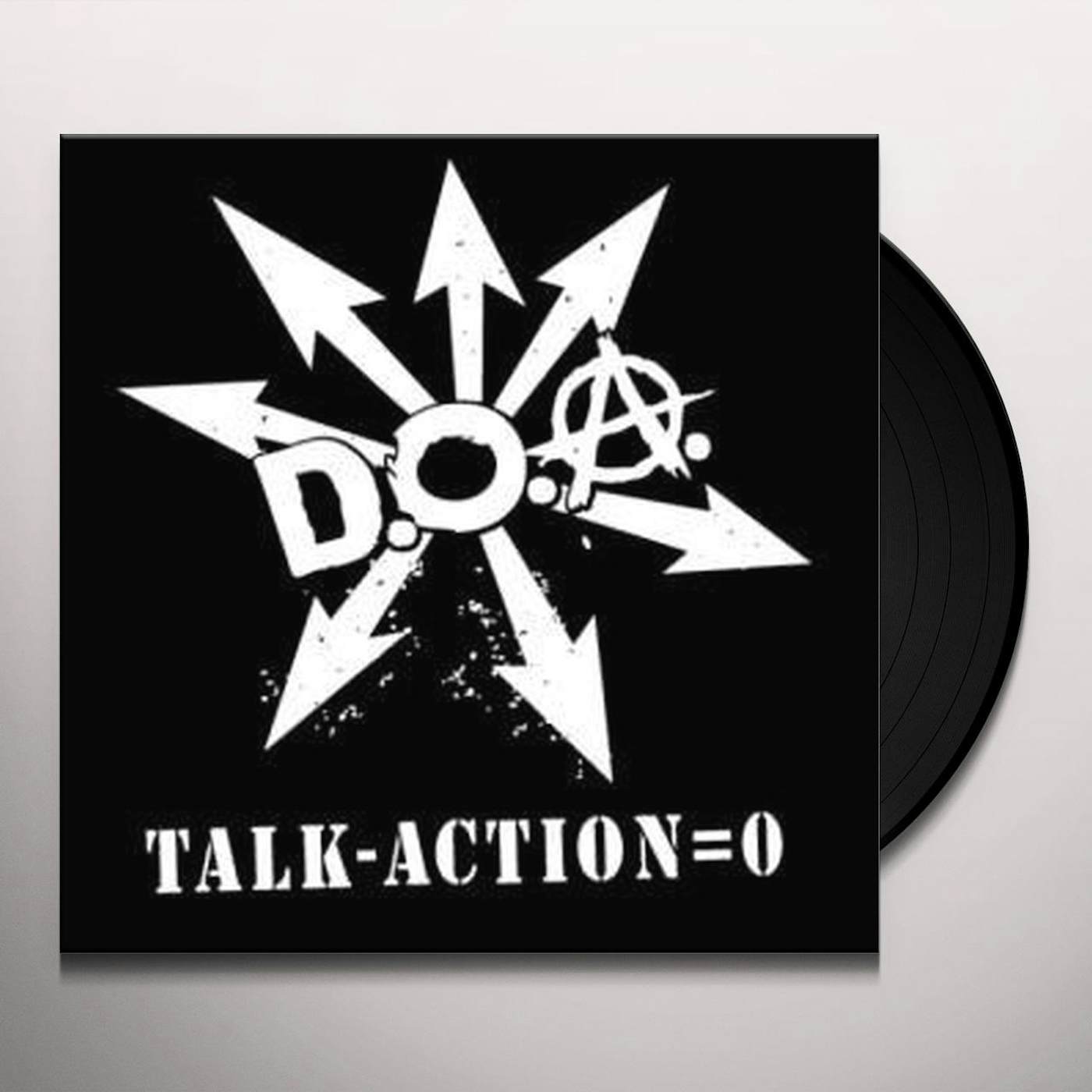 D.O.A. TALK MINUS ACTION EQUALS ZERO Vinyl Record