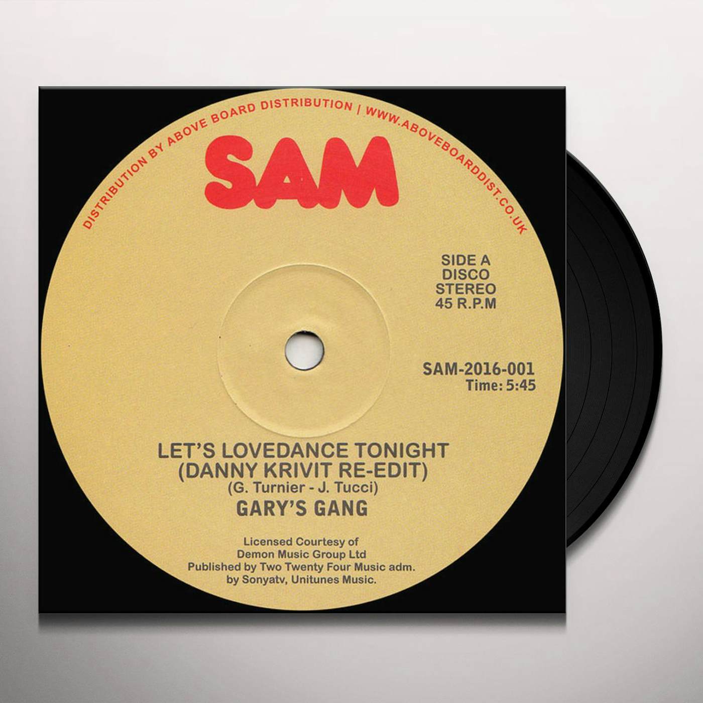 Gary's Gang Let's Lovedance Tonight Vinyl Record