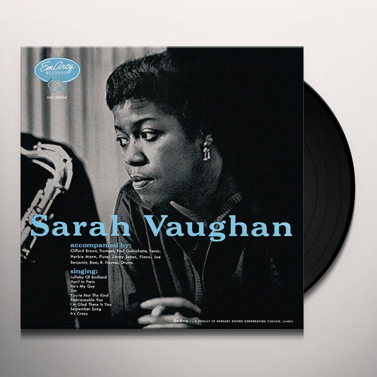 Sarah Vaughan With Clifford Brown Vinyl Record