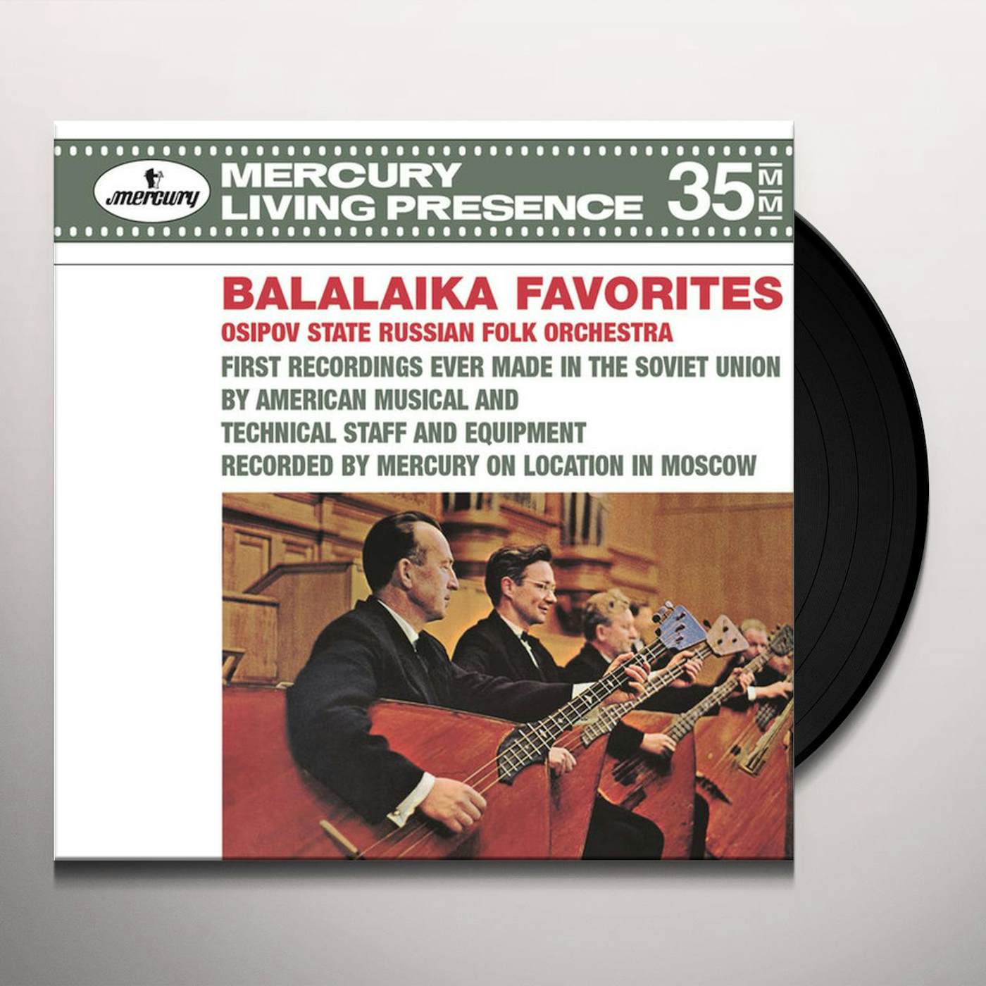 GNUTOV / OSIPOV STATE RUSSIAN FOLK ORCHESTRA BALALAIKA FAVOURITES Vinyl Record