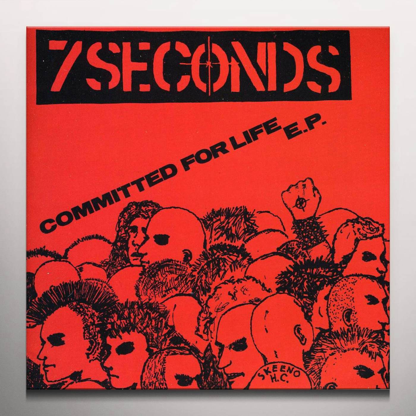7 Seconds COMMITTED FOR LIFE Vinyl Record