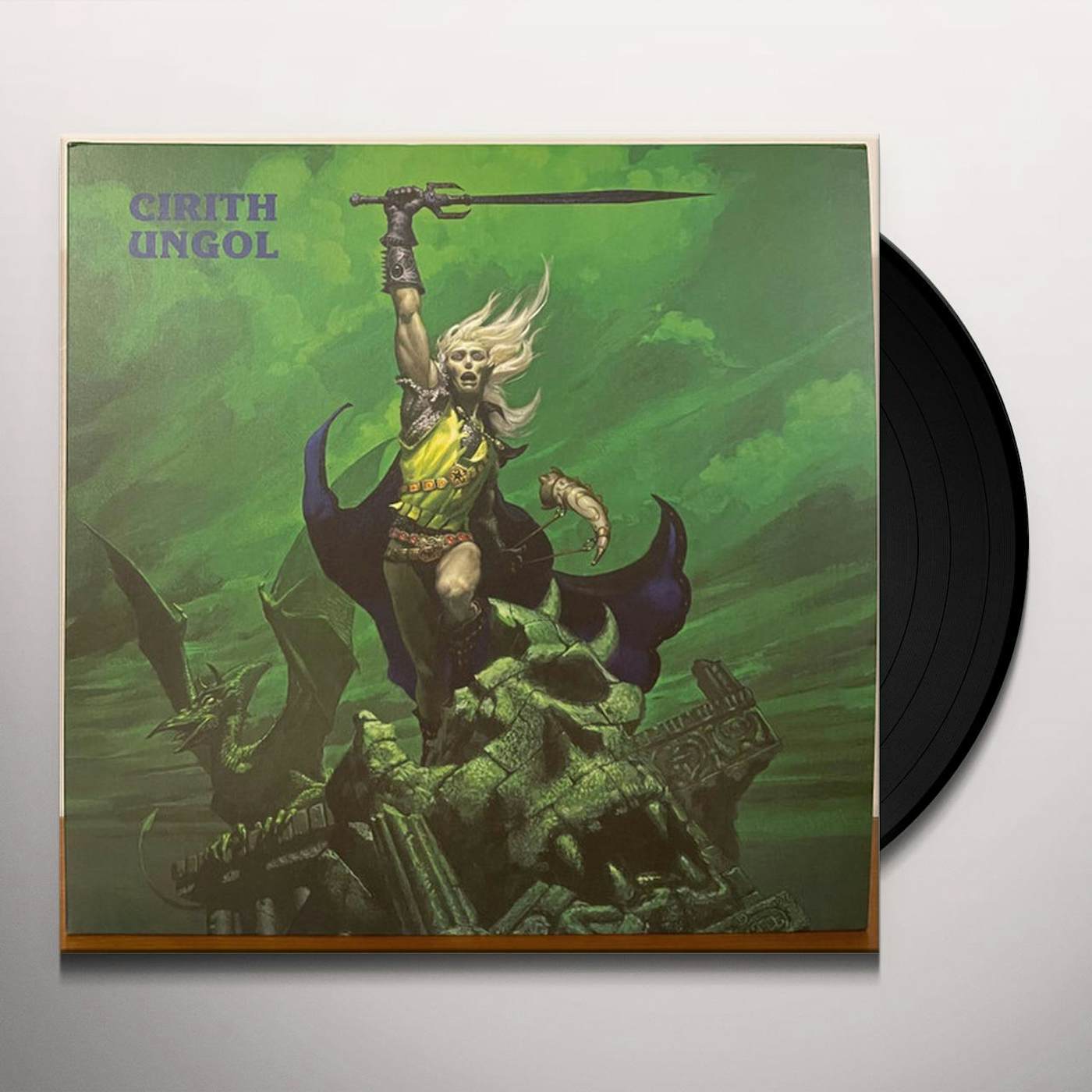 Cirith Ungol FROST & FIRE (40TH ANNIVERSARY EDITION/LEAF GREEN MARBLED VINYL) Vinyl Record